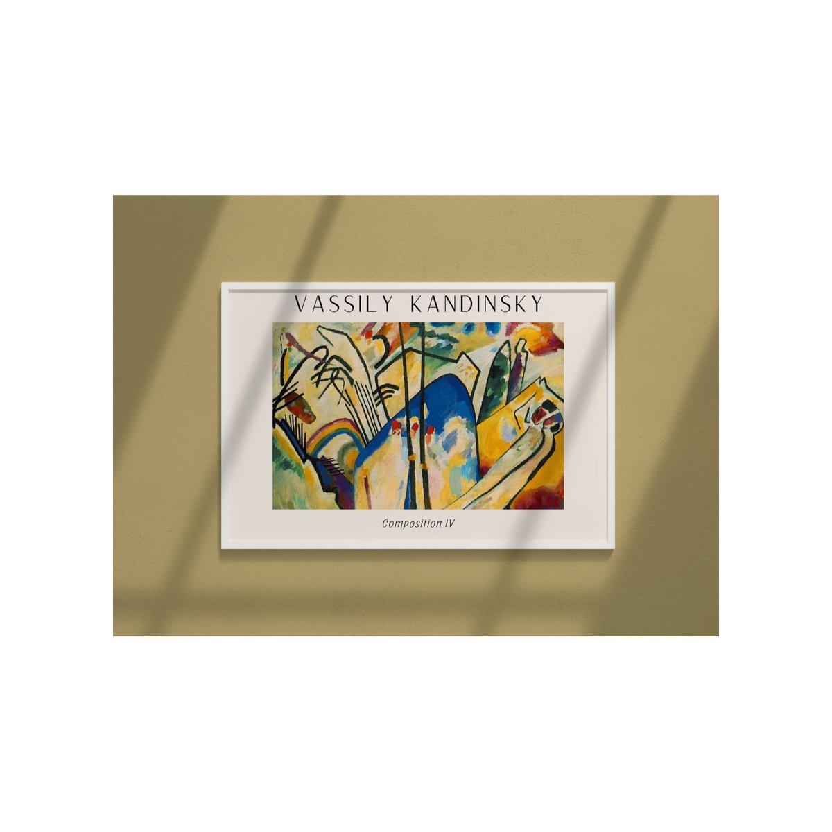 Affiche Vassily Kandinsky Composition IV blanc, L'AFFICHERIE