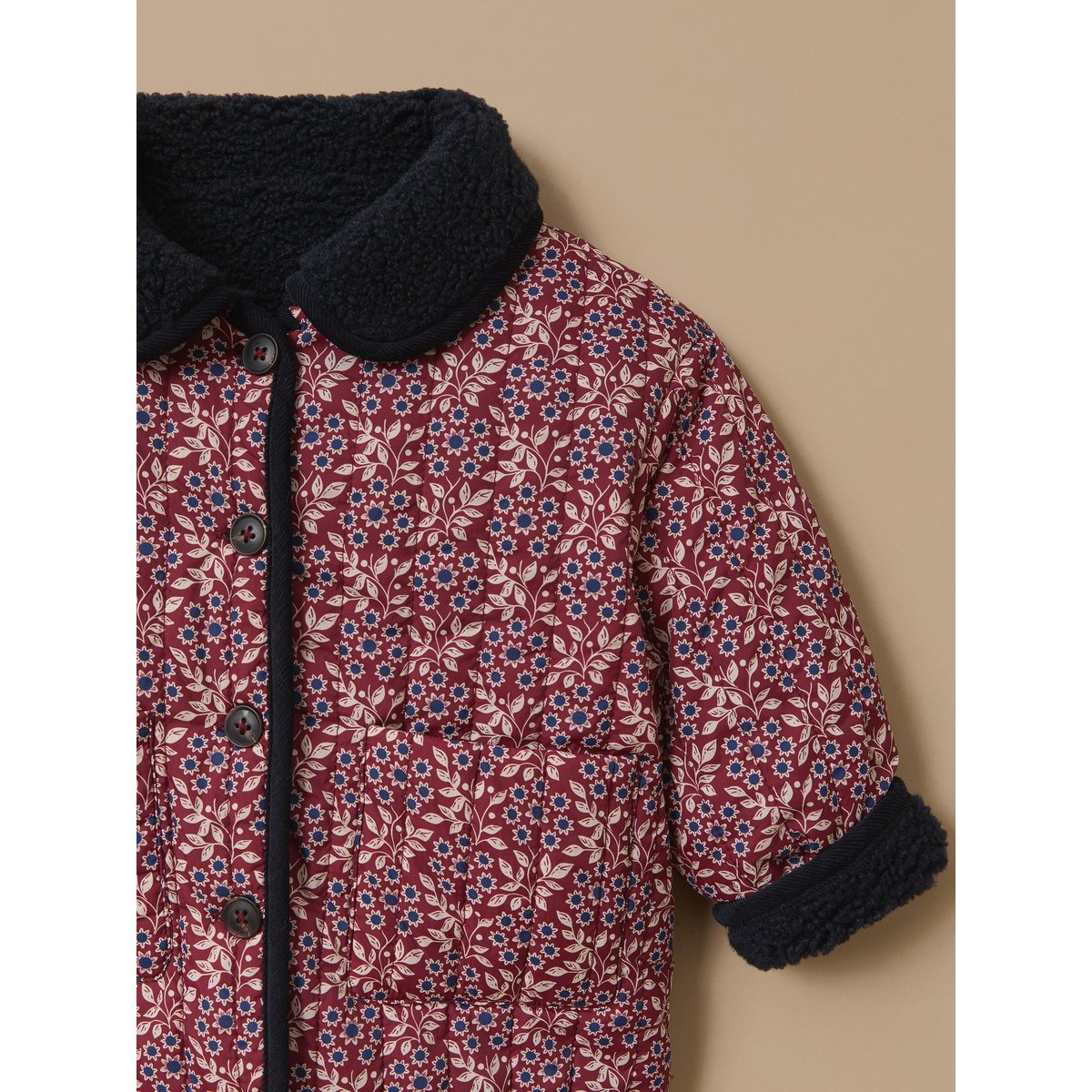 Veste réversible sherpa imprimé ophelia, CYRILLUS