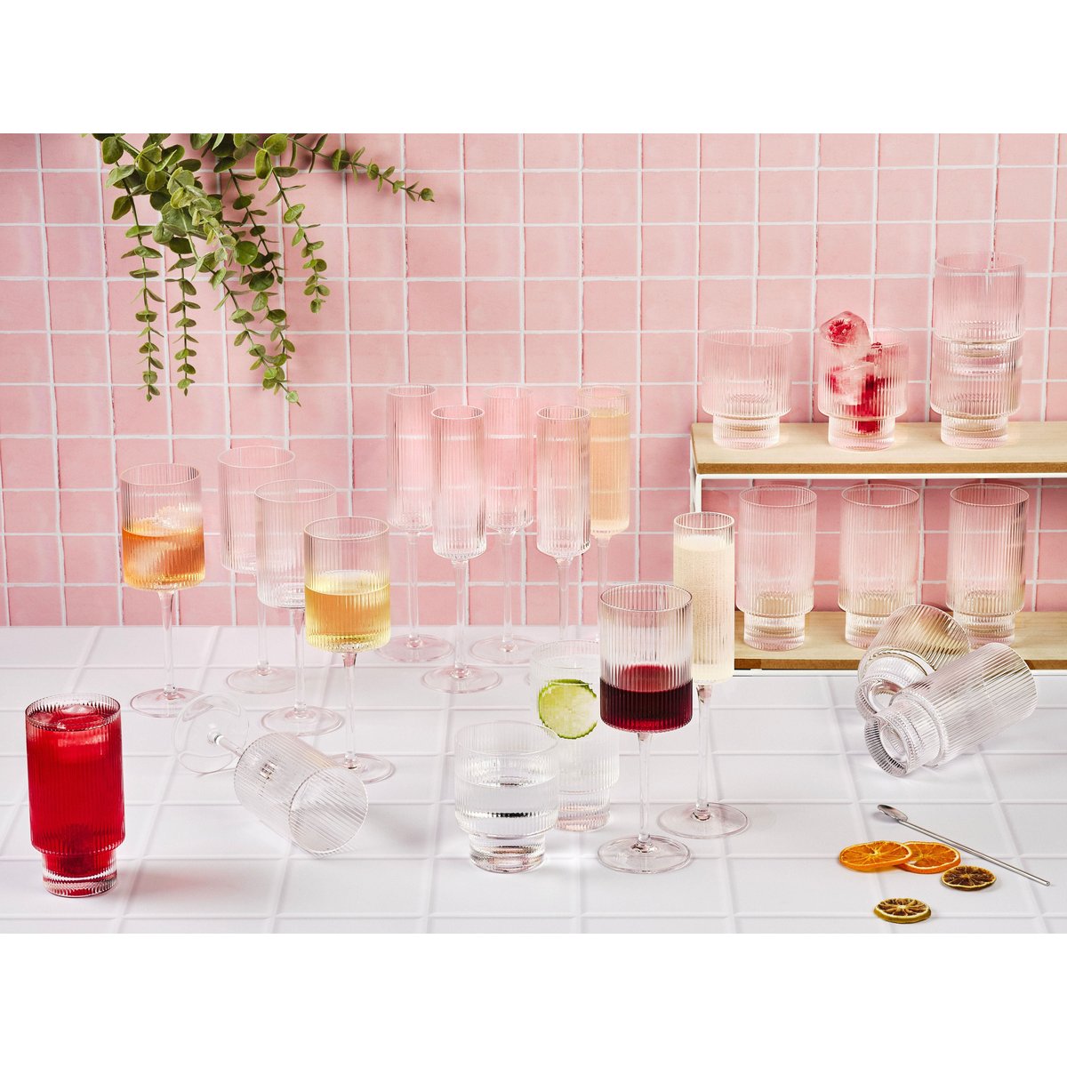 Gobelet 38cl LINJE - 6 pièces transparent, BJORN