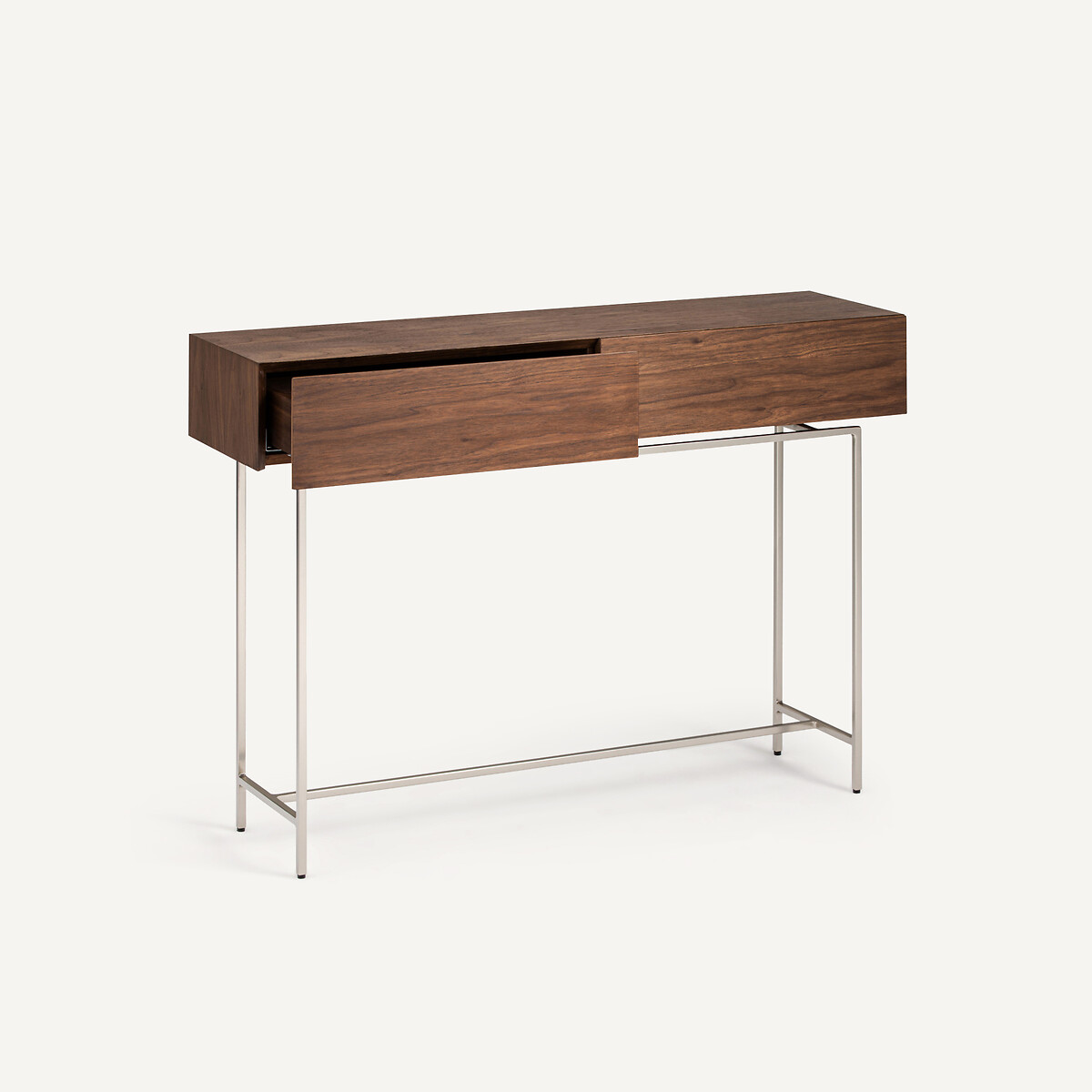 Console noyer, 2 tiroirs, Oreko noyer, AM.PM