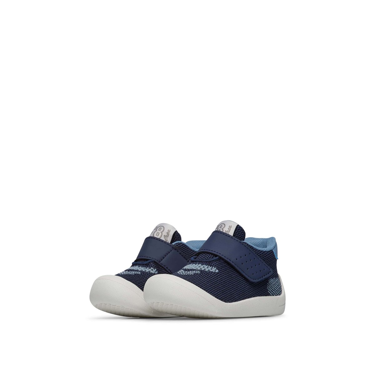 Chaussures premiers pas en similicuir et tissu FREE VL. marine, FALCOTTO