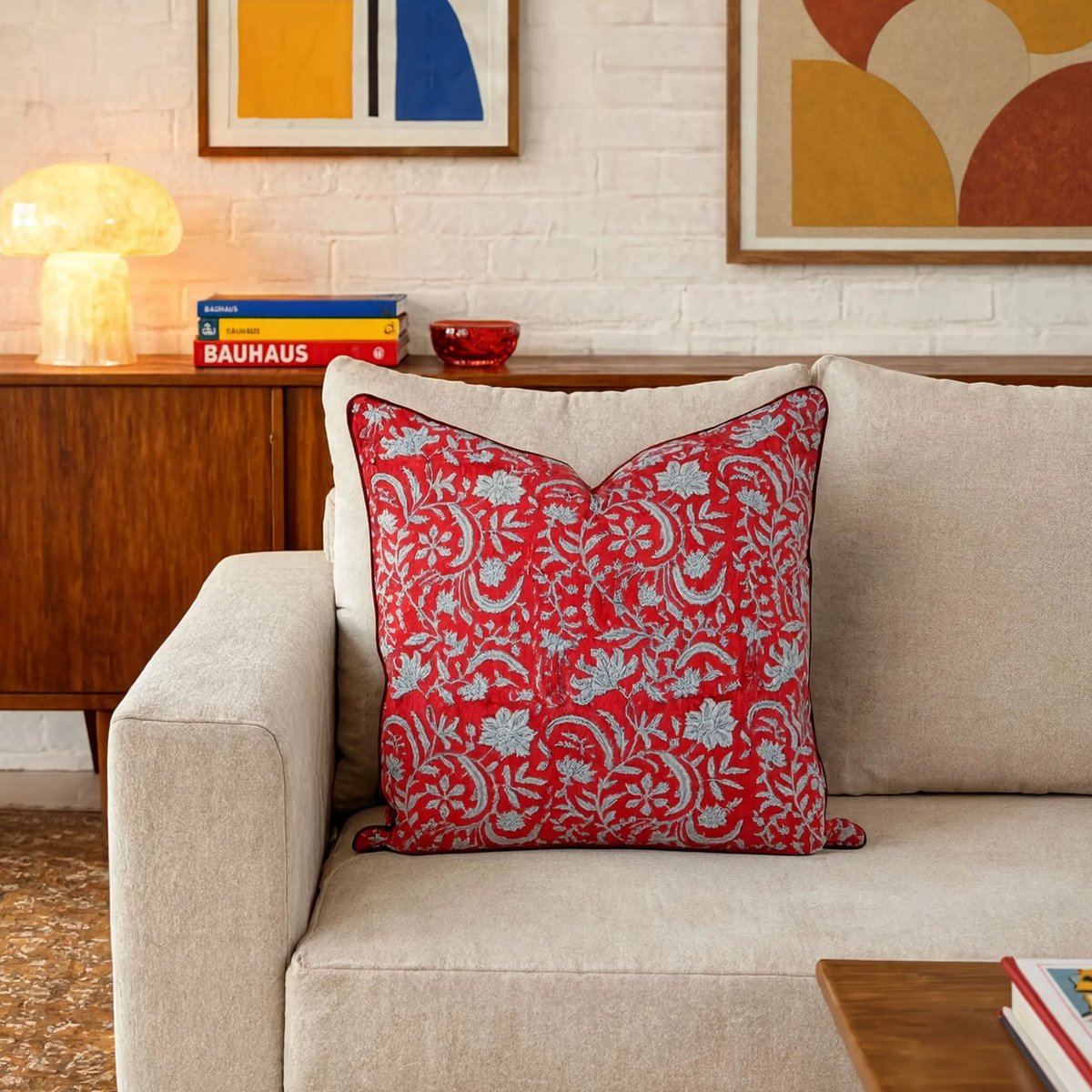 Housse de coussin Wild Flower orange, rose, ARCHIV