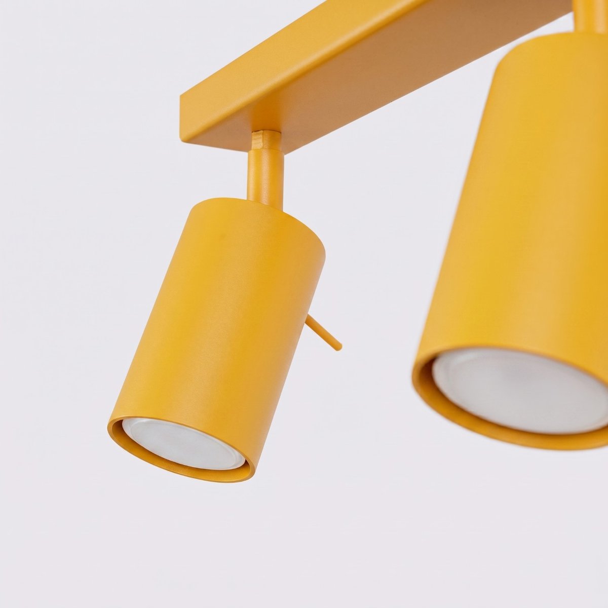 Plafonnier Acier Jaune GU10 6 RING jaune, EDEN