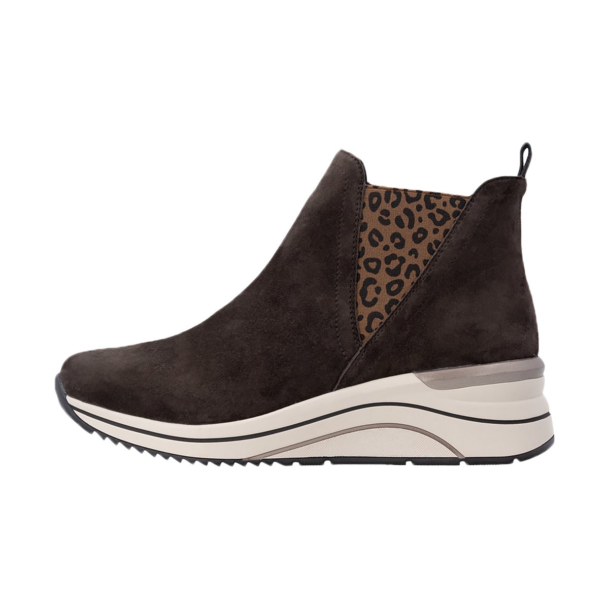 Basket Montante Cuir marron combi, REMONTE