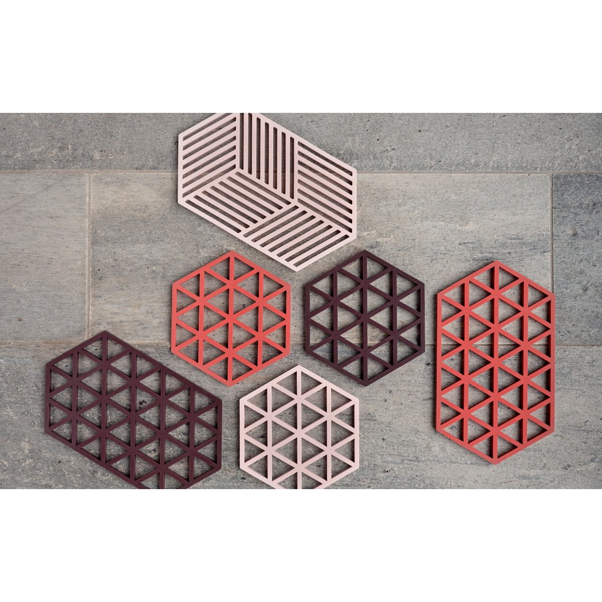 Dessous-de-plat HEXAGON rose, ZONE DENMARK