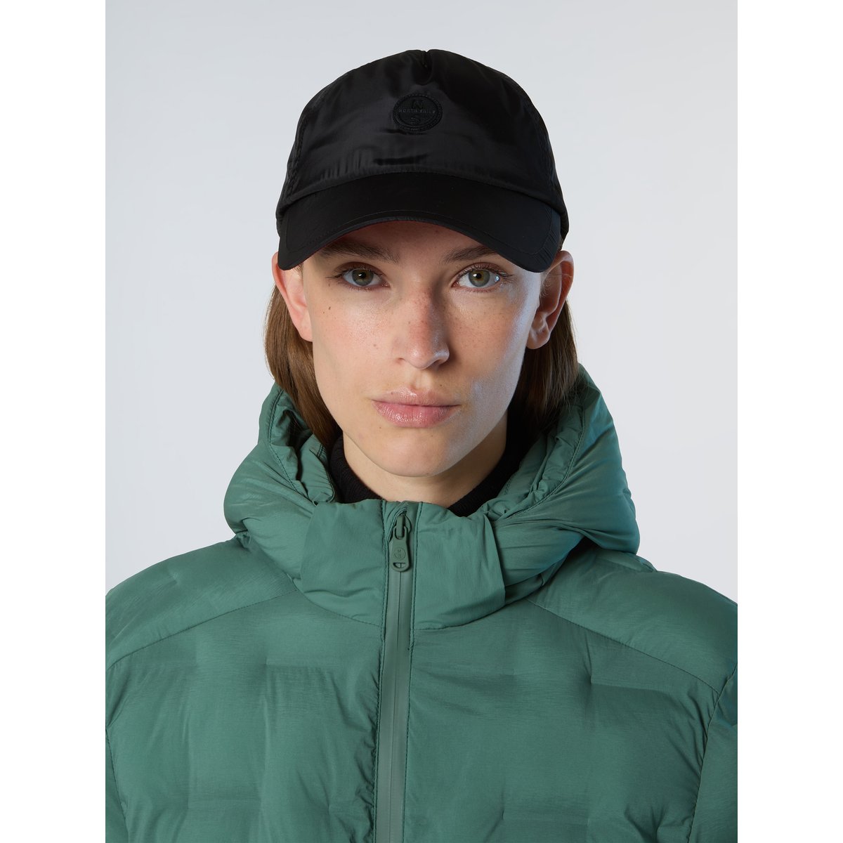 Casquette de baseball en nylon satiné noir, NORTH SAILS