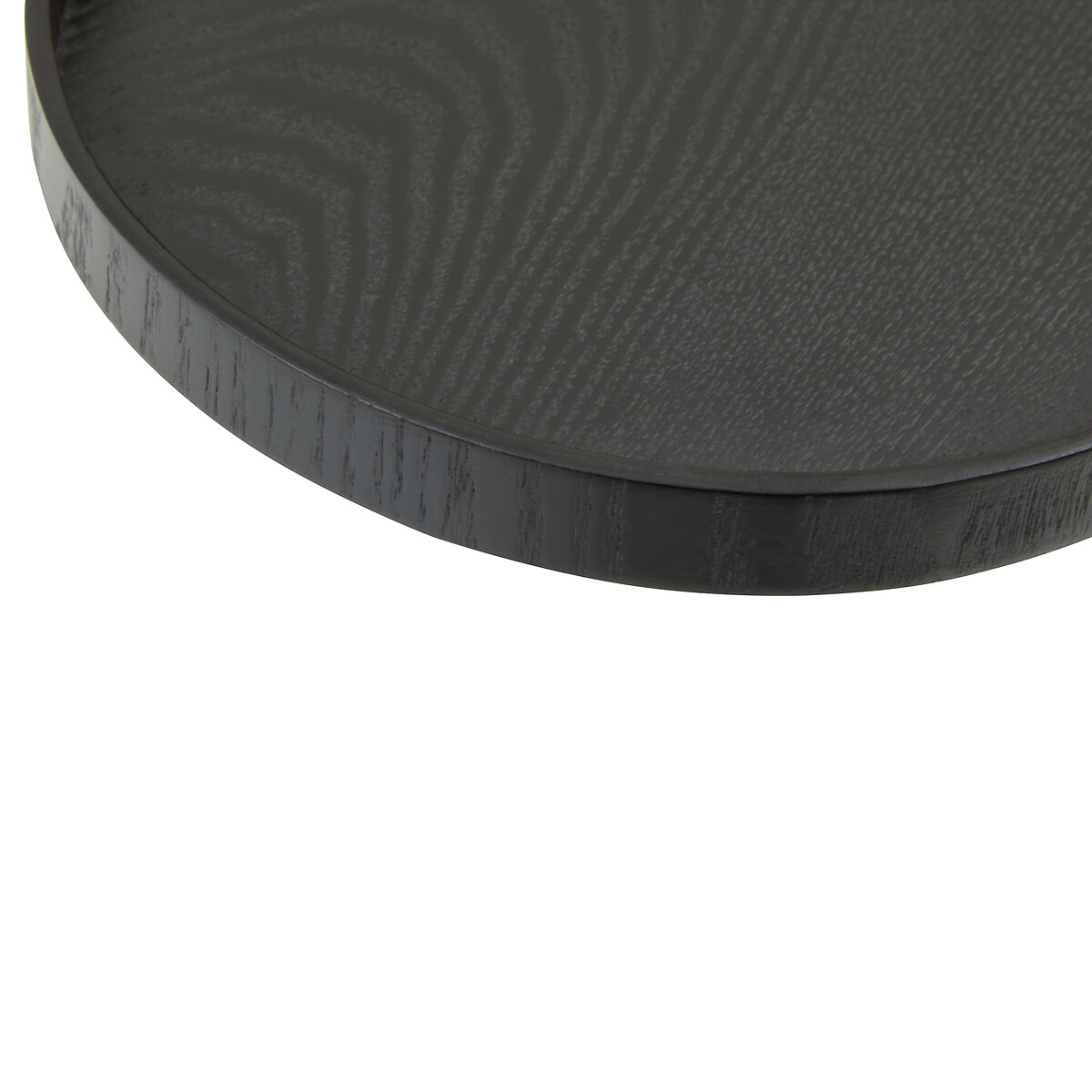 Small Black Fir Wood Tray black, SO'HOME