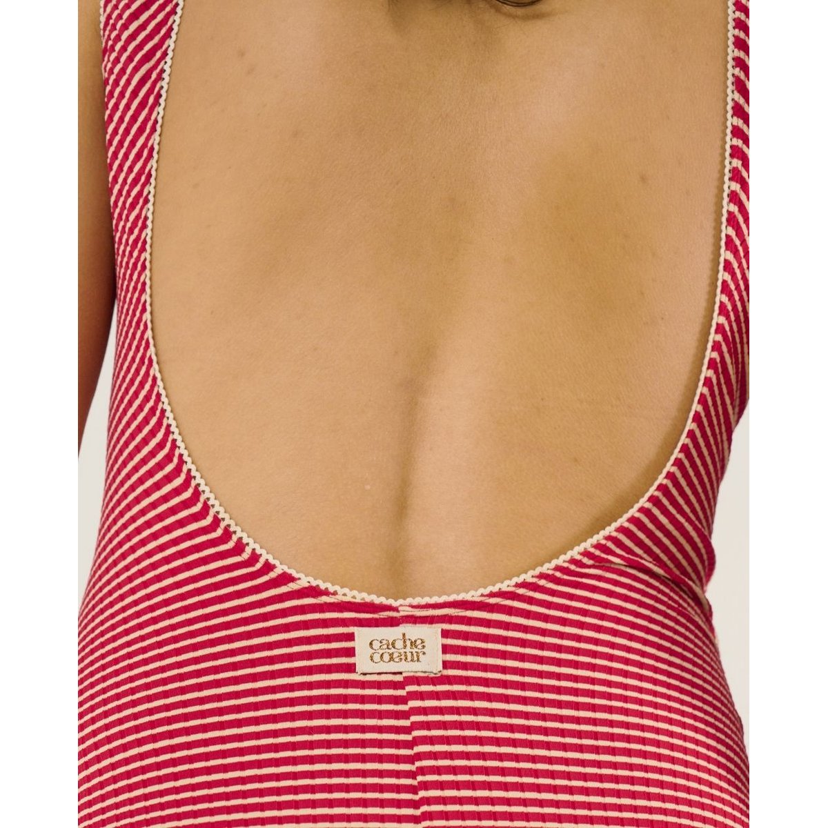 Maillot de bain de grossesse Dinard rouge, CACHE COEUR