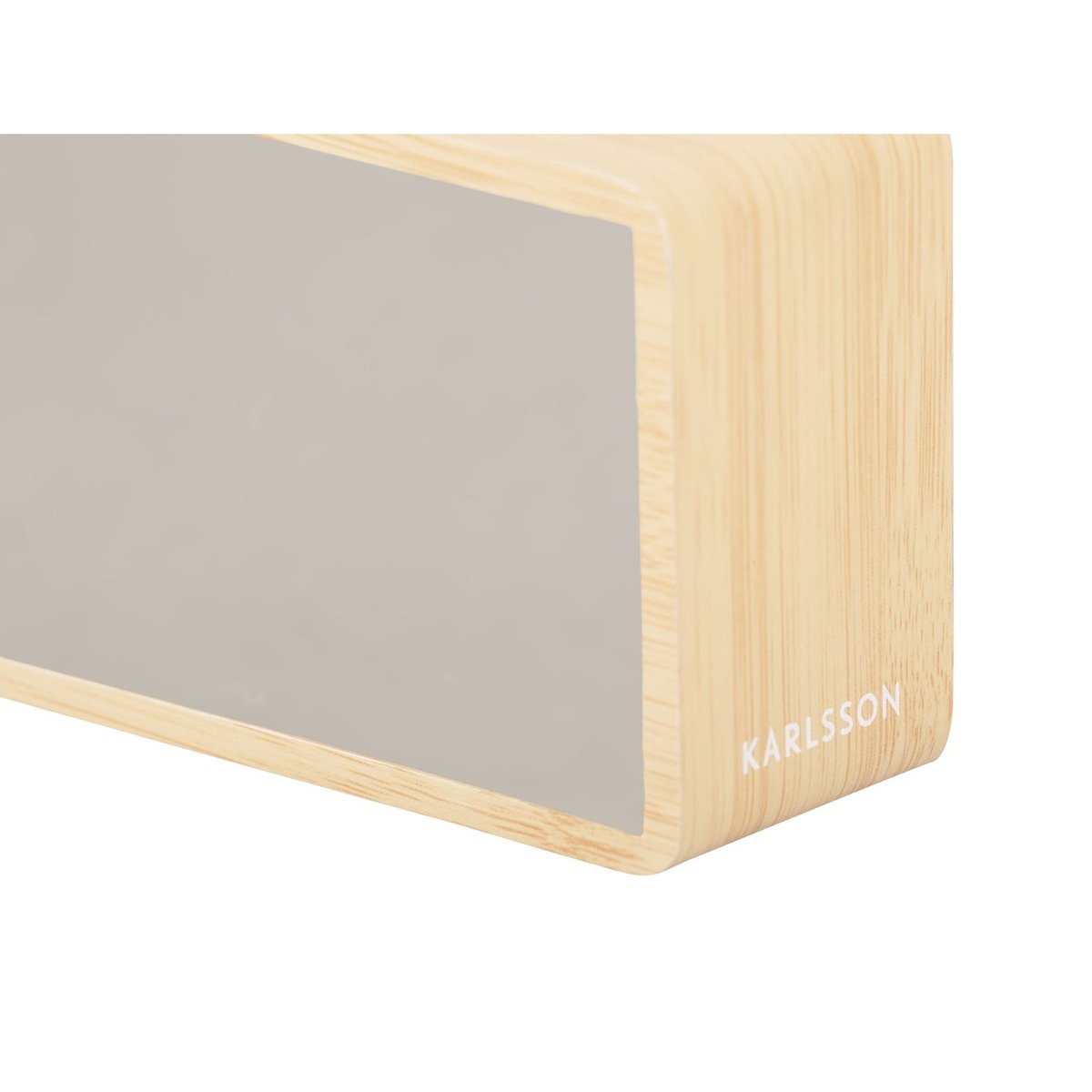 Réveil LED effet miroir design moderne COPPER MIRROR beige, PRESENT TIME