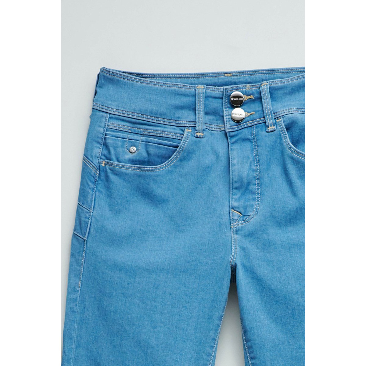 JEAN SECRET PUSH IN SKINNY SOFT TOUCH bleu turquoise, SALSA JEANS