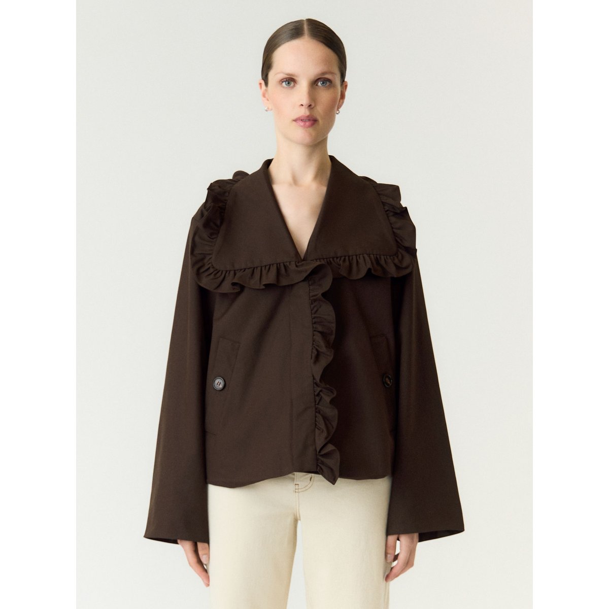 Trench marron - coffee bean1, YAS