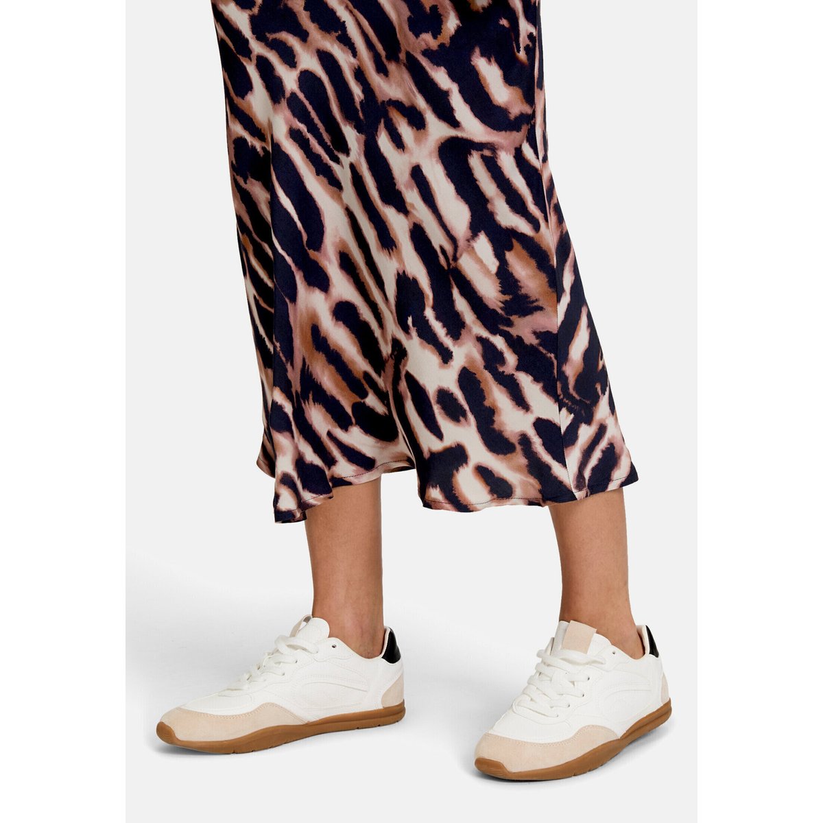 Jupe en satin unicolore dark blue/rosé, BETTY BARCLAY