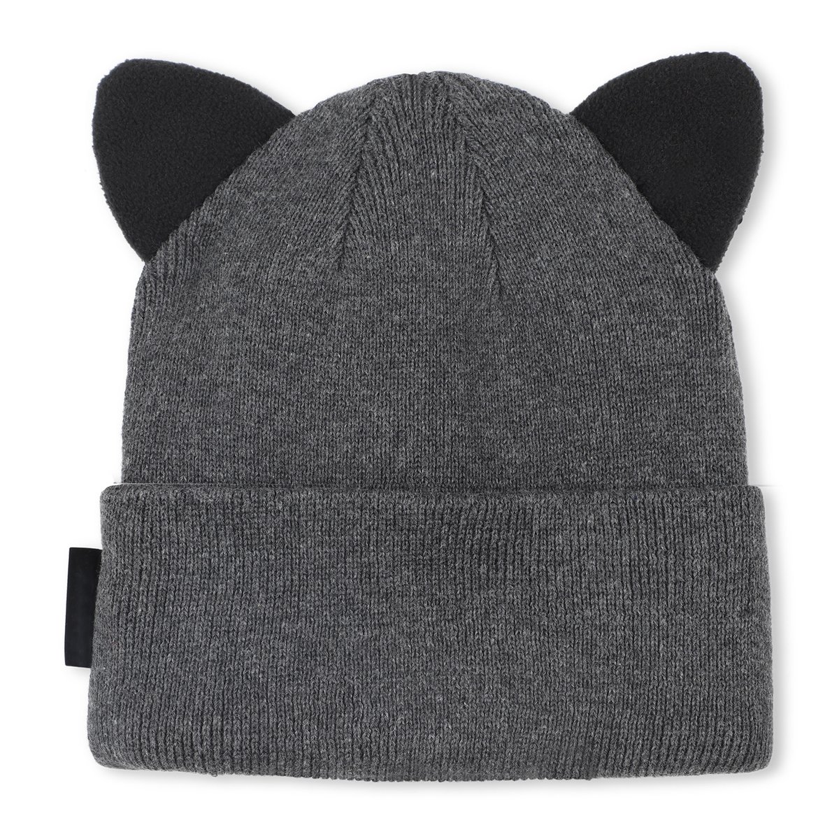 Chapeau tricoté avec une oreille élégante anthracite chine, KARL LAGERFELD KIDS