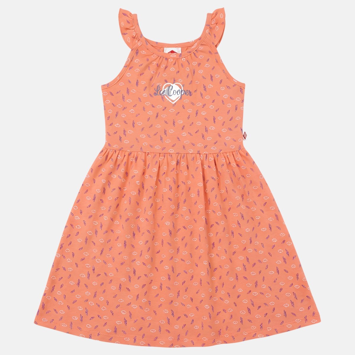Robe sans manches imprimée, col rond BOHÈME corail, LEE COOPER