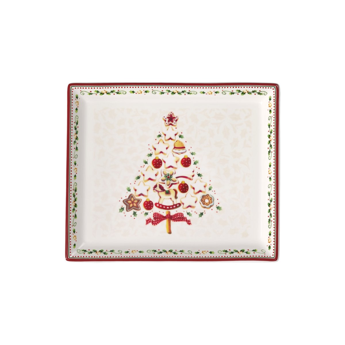 Plat À Gâteau WINTER BAKERY DELIGHT rouge, VILLEROY & BOCH