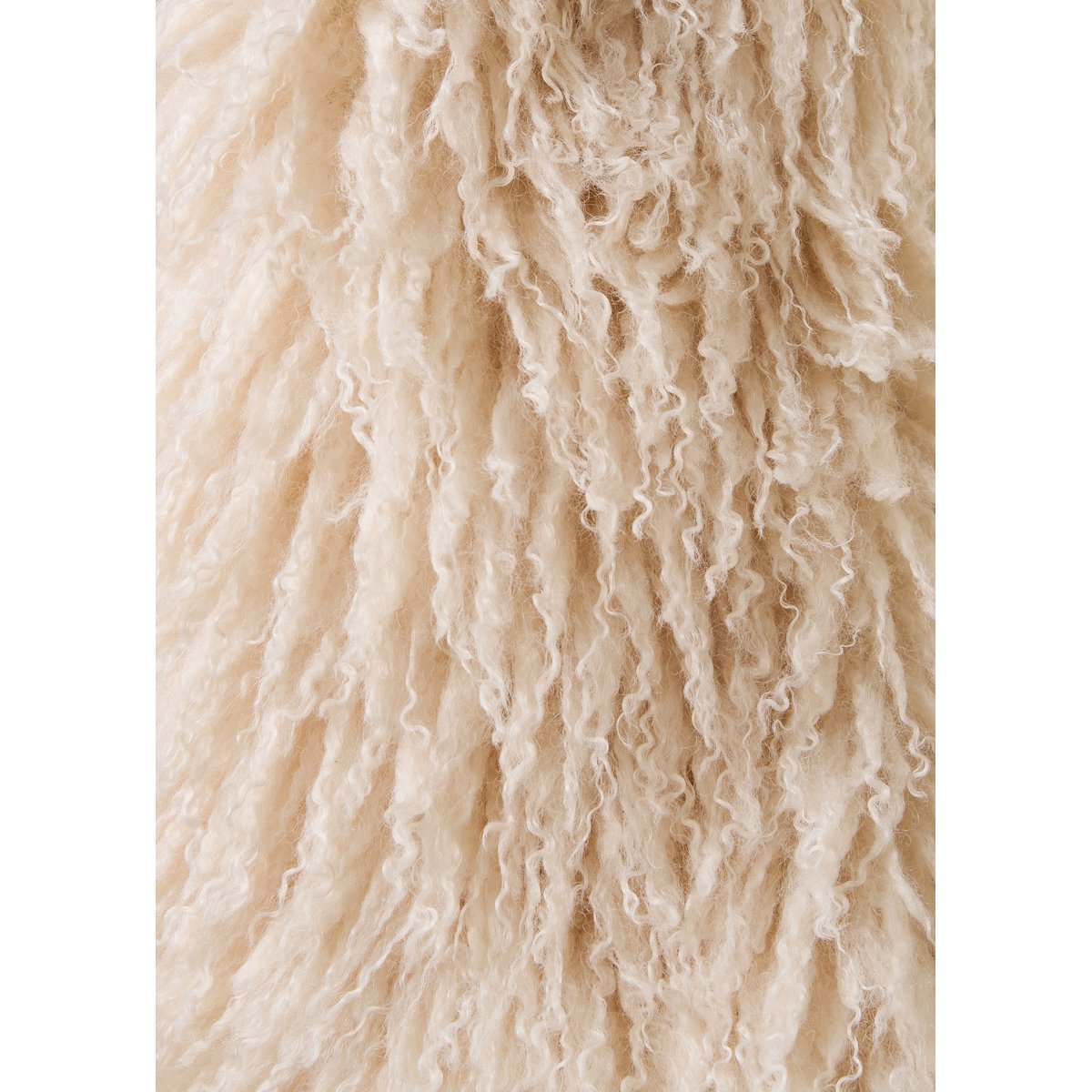 Veste courte en imitation fourrure sans manches ecru, LA FEE MARABOUTEE