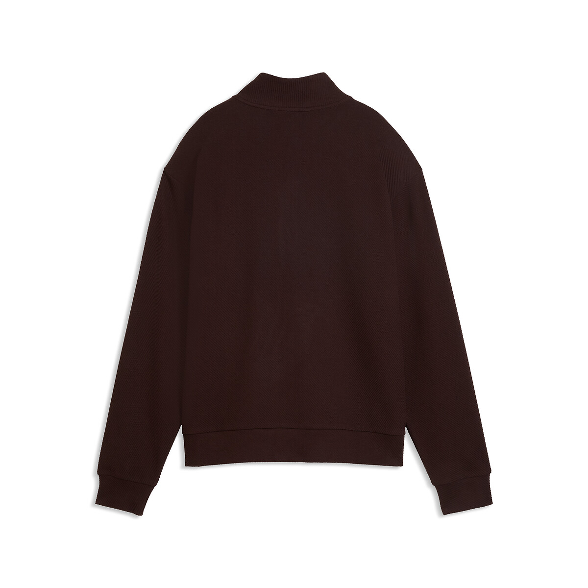 Sweat demi-zip ESSENTIALS ELEVATED marron chocolat, PUMA