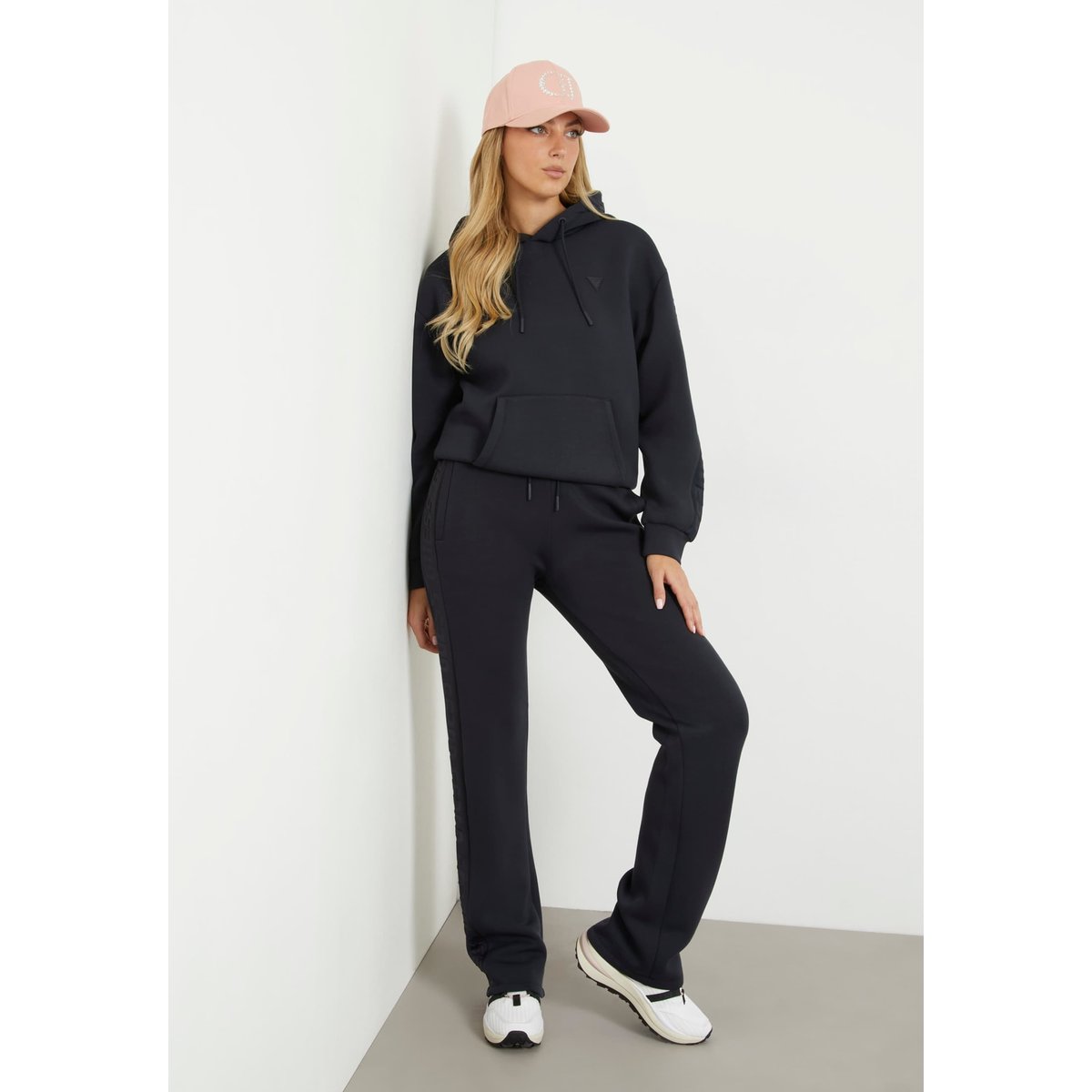 Pantalon Néoprène Logo Sur Le Côté bleu foncé, GUESS