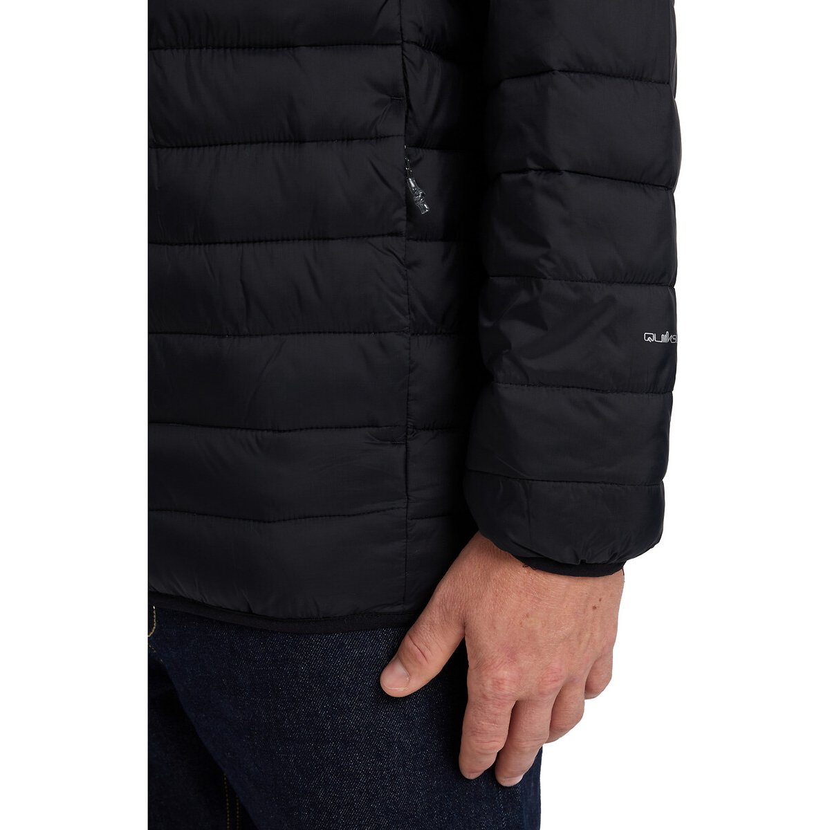 Doudoune à capuche scaly noir, QUIKSILVER
