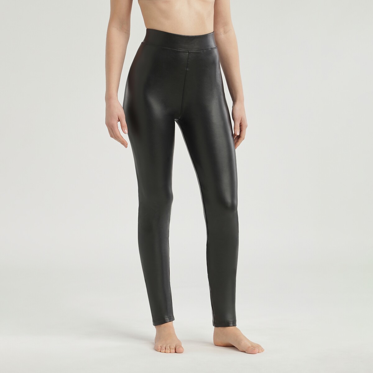 Legging en simili noir, DIM