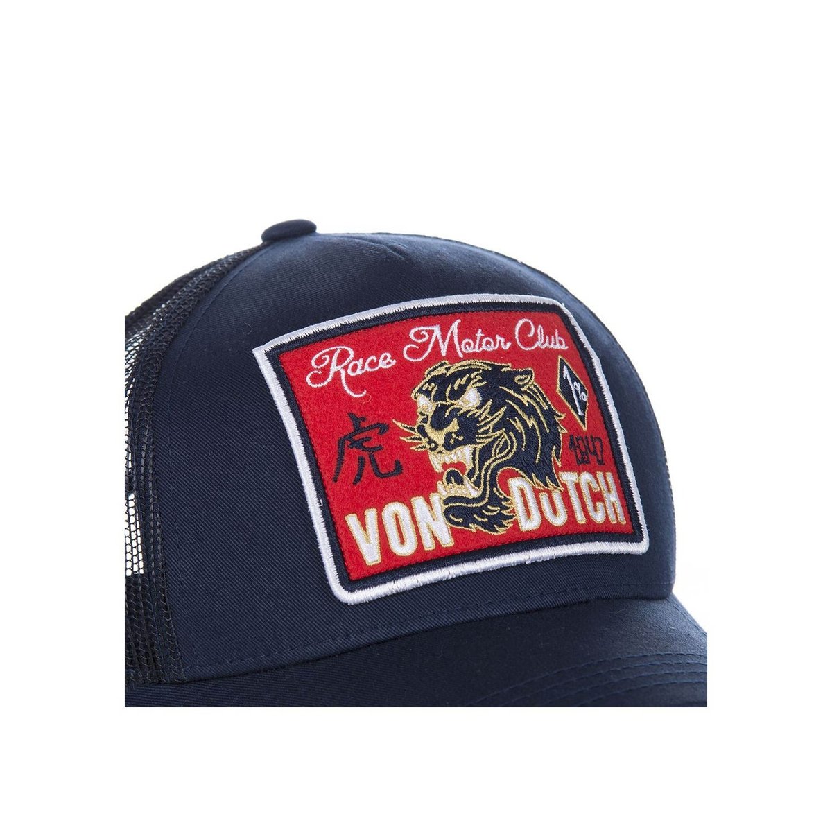 Casquette Trucker Famous bleu/rouge, VON DUTCH