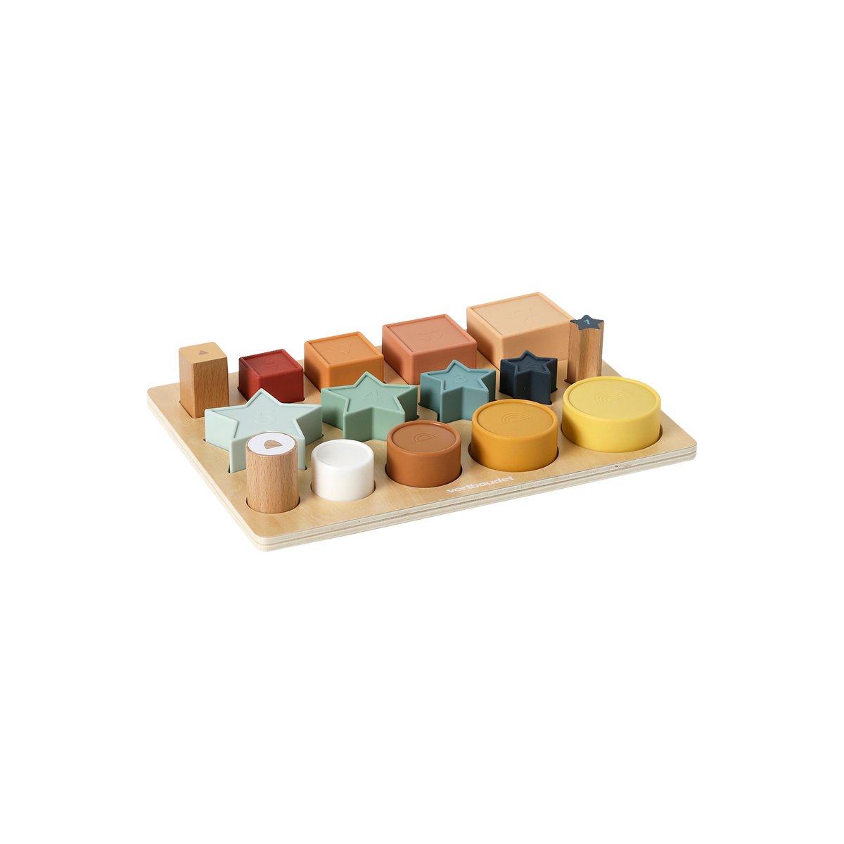 Planche des formes en silicone et bois FSC® blanc, VERTBAUDET