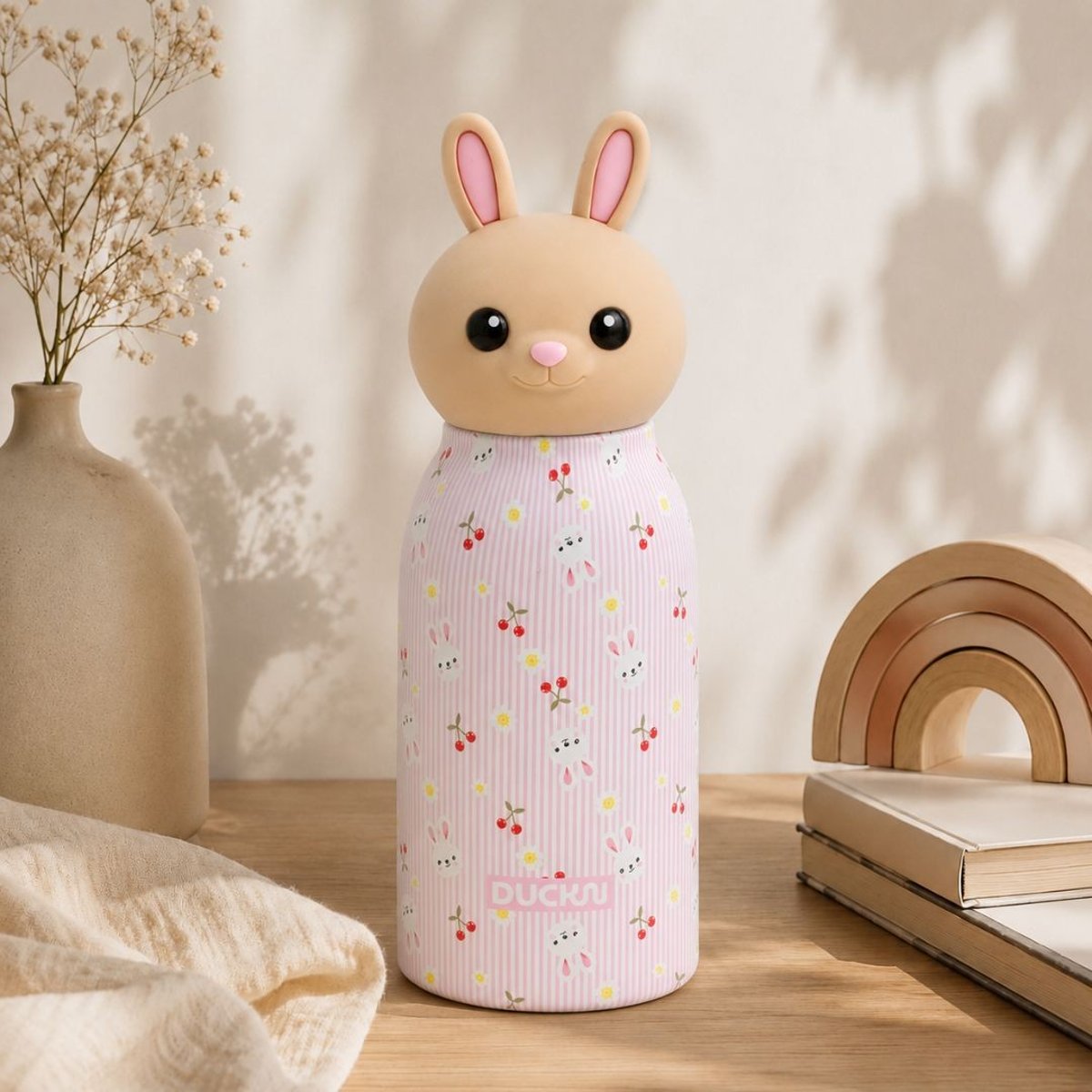 Gourde isotherme lapin, Zimo rose, ARTIME