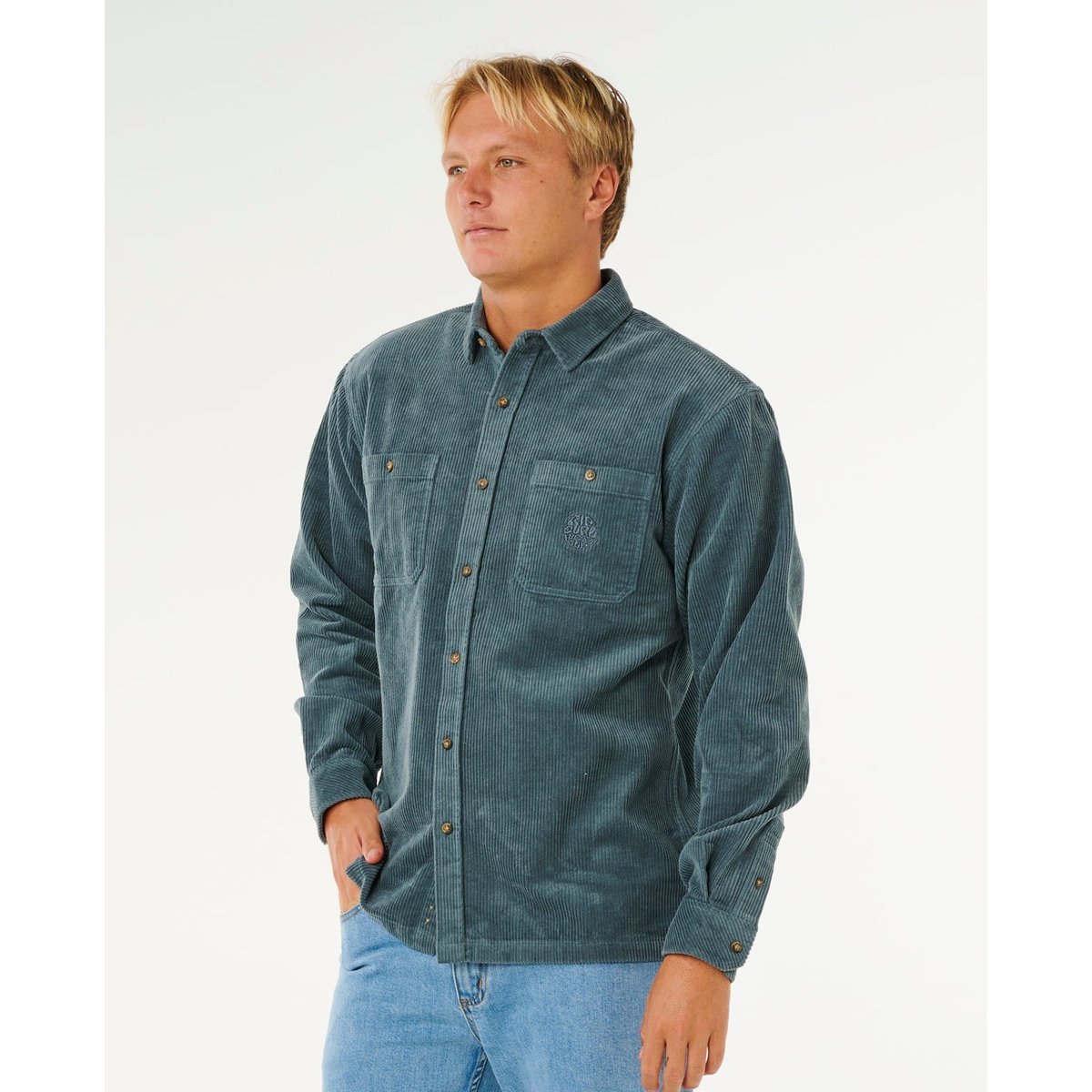 Chemise PREMIUM SURFCord manches longues nuit de pin, RIP CURL