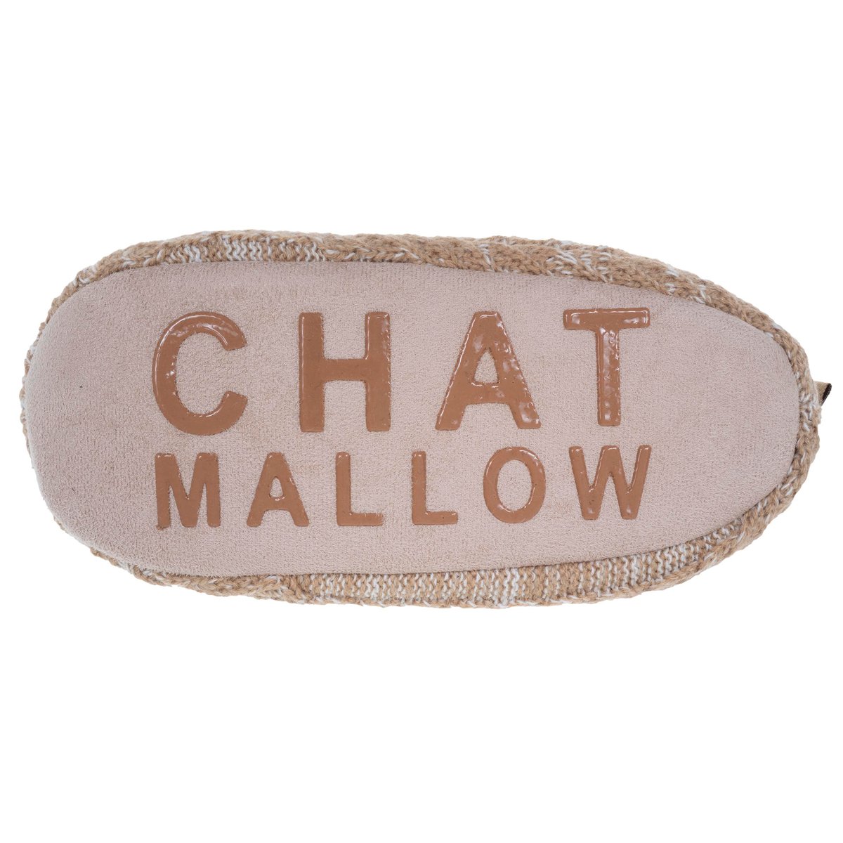 Chaussettes d'intérieur maille torsadée, picots antidérapants beige, ISOTONER
