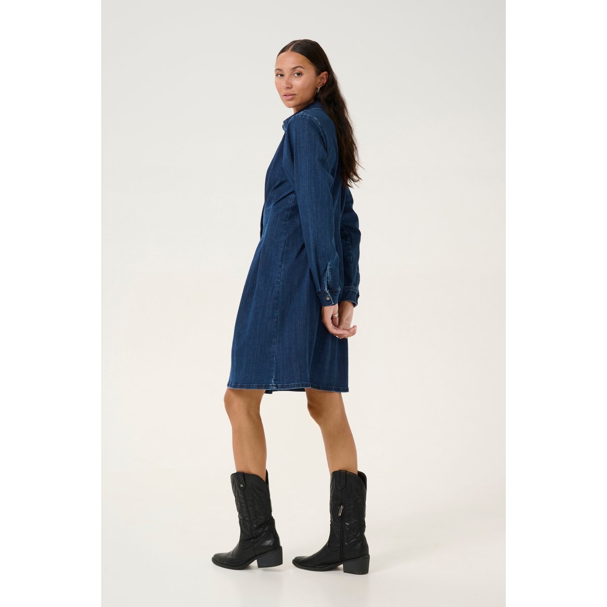 Dress bleu dark blue denim, KAFFE