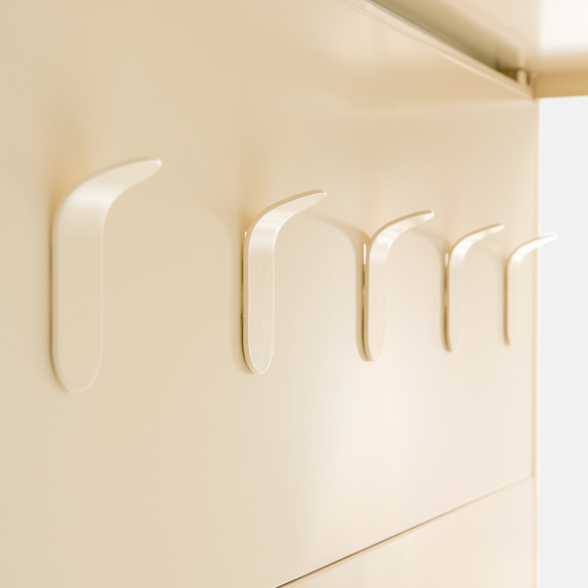 Melora Steel Metal Locker with Hooks, Width 80cm pebbles, LA REDOUTE INTERIEURS