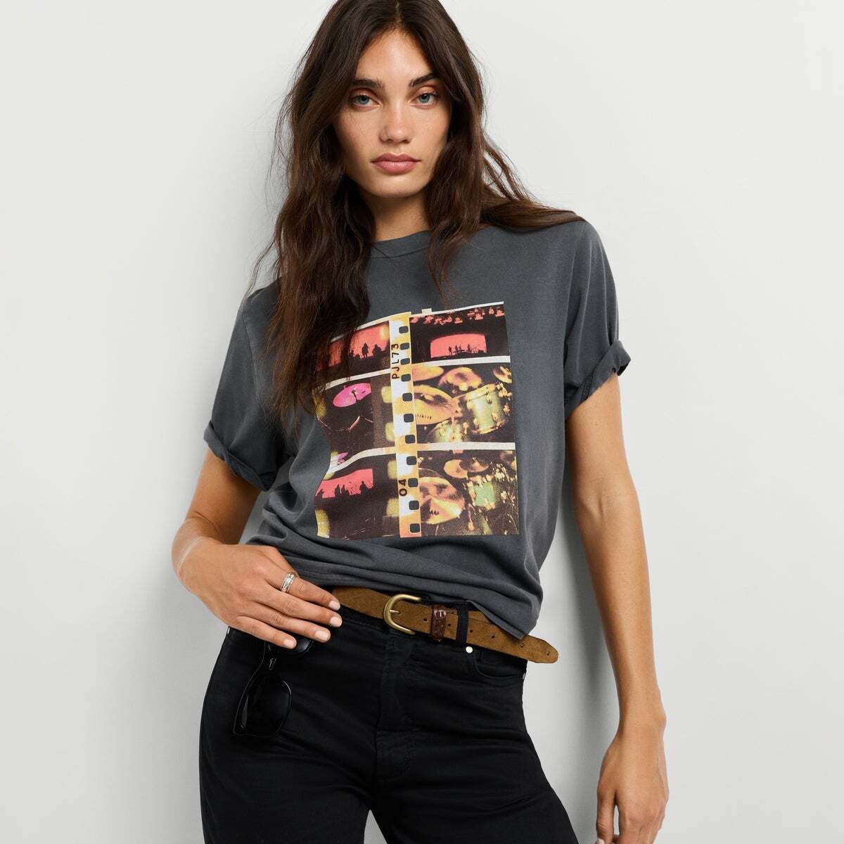 T-Shirt Avec Imprimé Photographique gris granit, PEPE JEANS