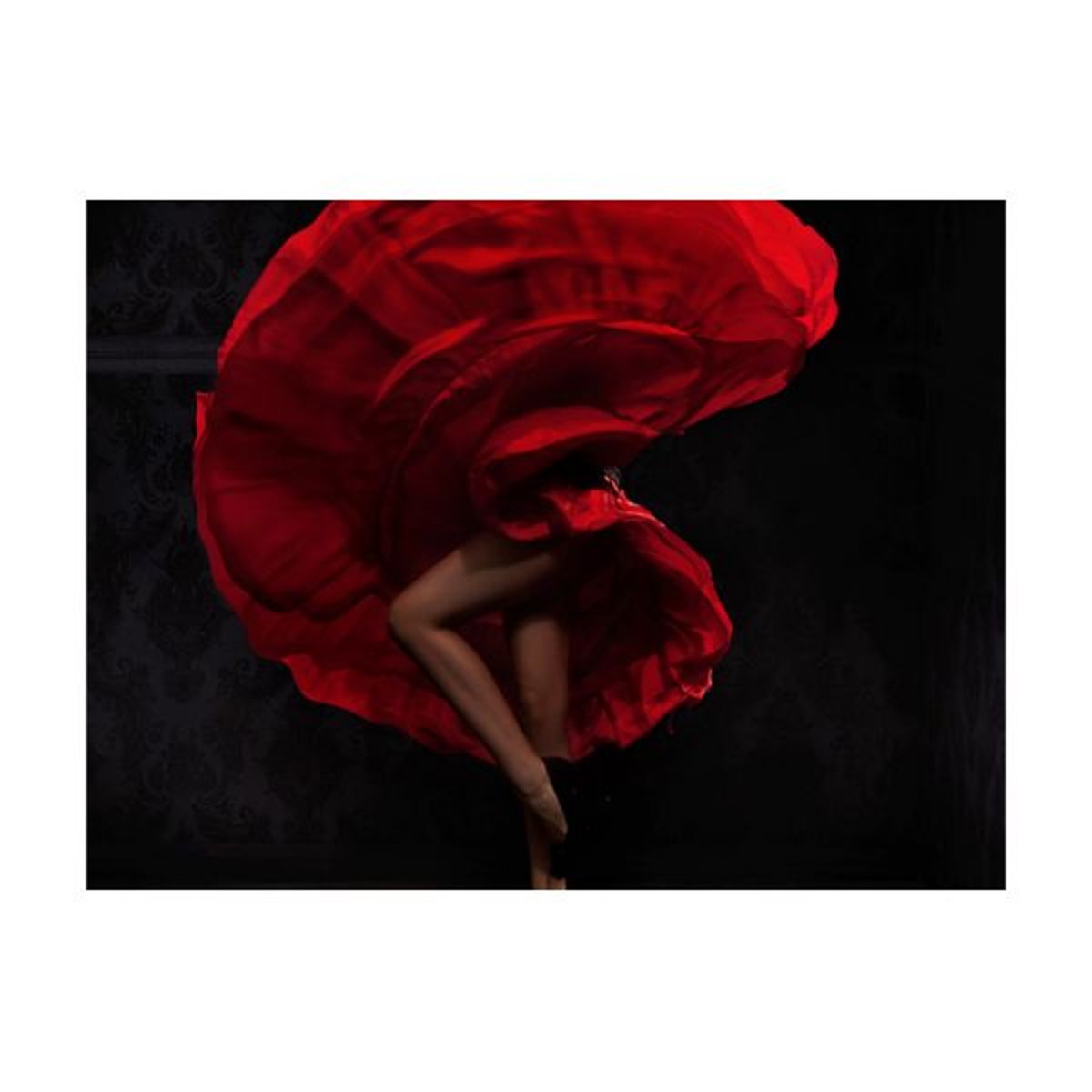 Papier peint intissé panoramique Personnes Danseuse de flamenco rouge, EDEN