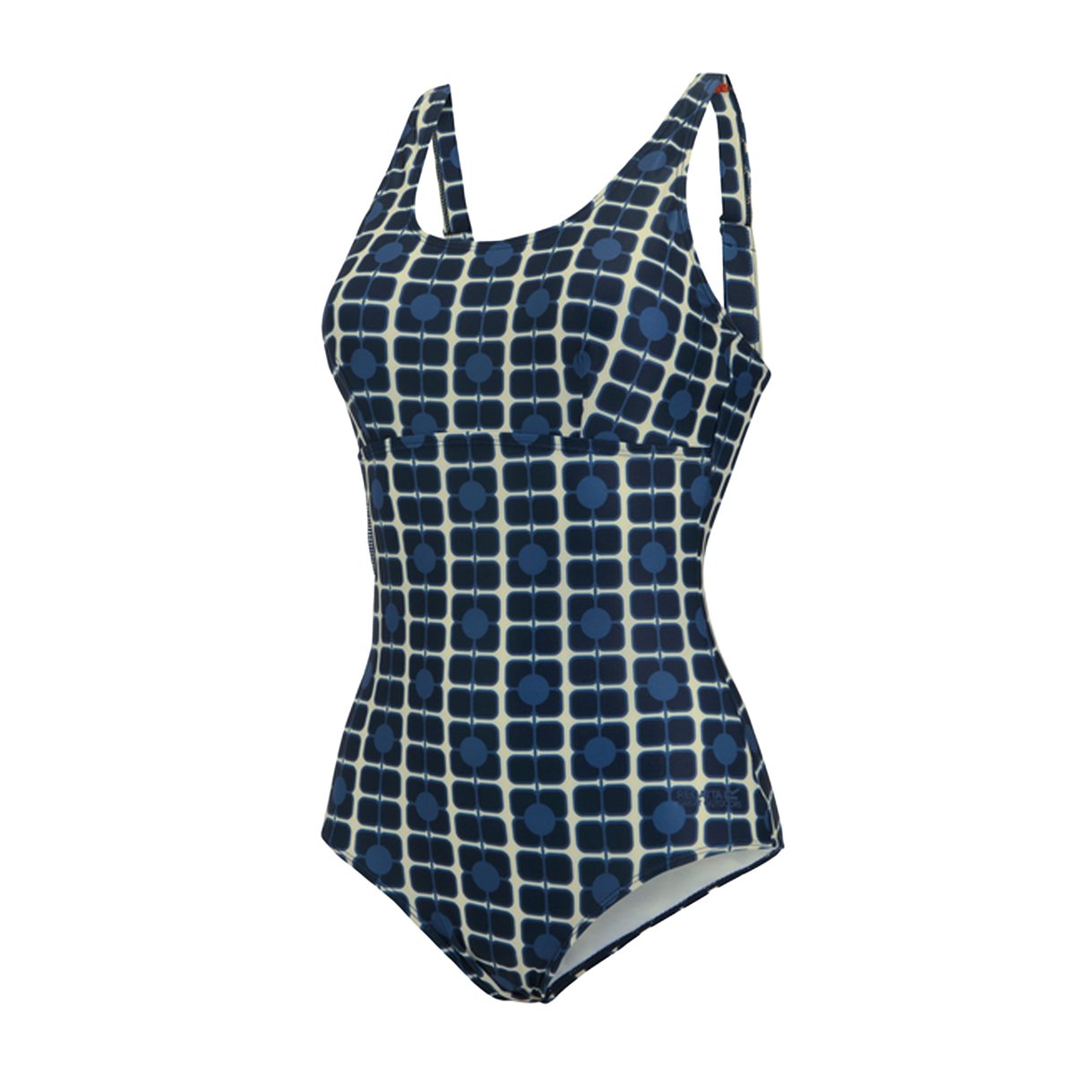 Maillot de bain 1 pièce motif/style coquelicot ORLA KIELY bleu marine, REGATTA