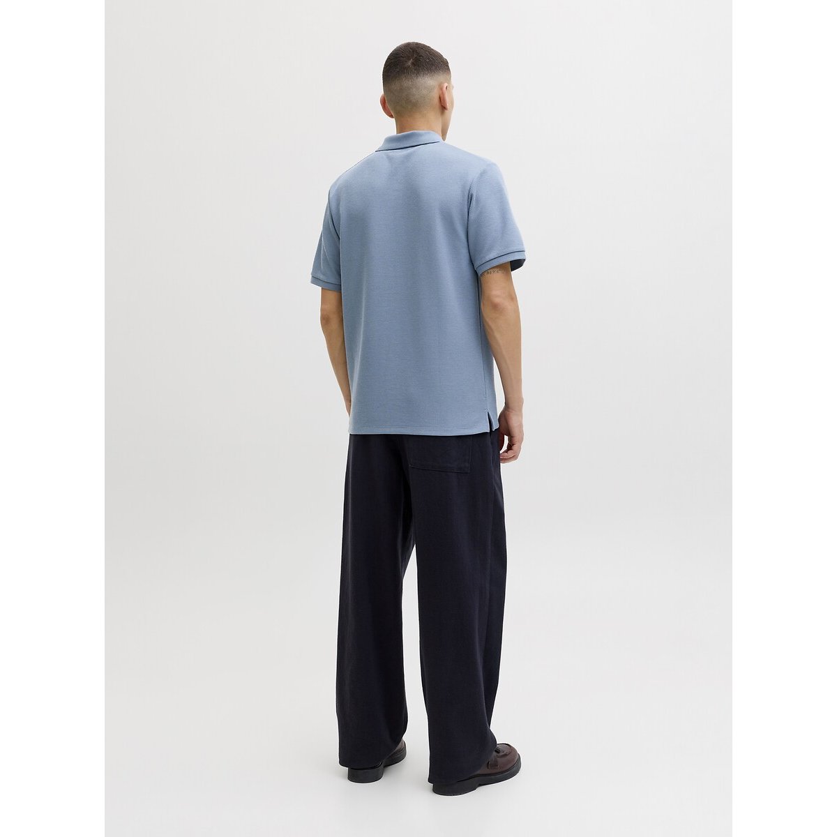 Polo manches courtes Austin bleu, JACK & JONES