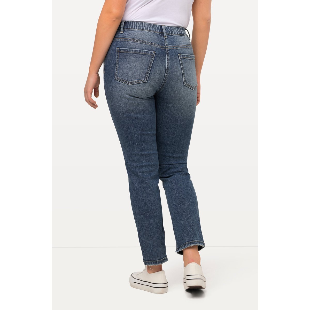 Jean Sarah, effets destroy bleu jean, ULLA POPKEN