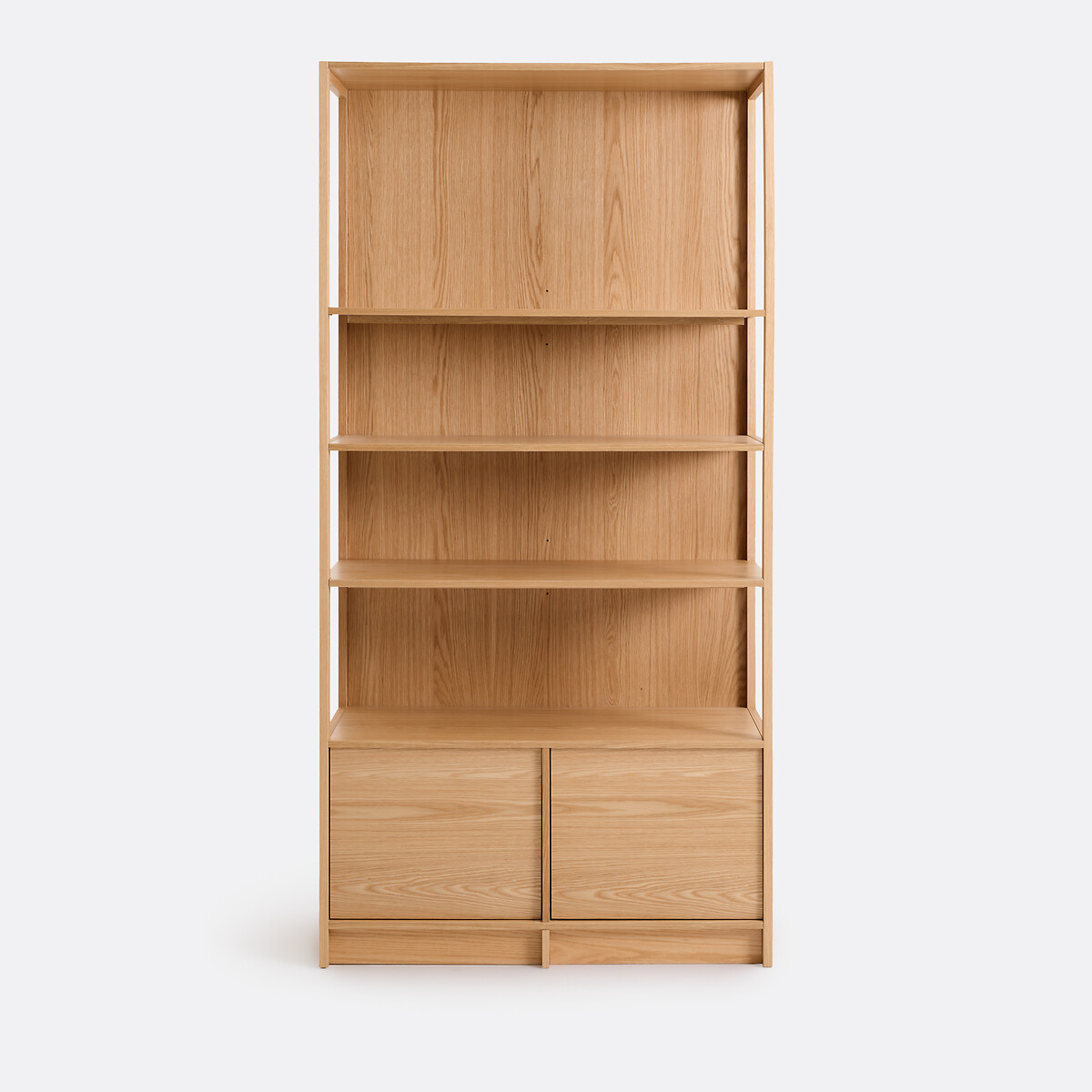 Librería de chapa de roble con 2 puertas SENSSIA color roble, LA REDOUTE INTERIEURS