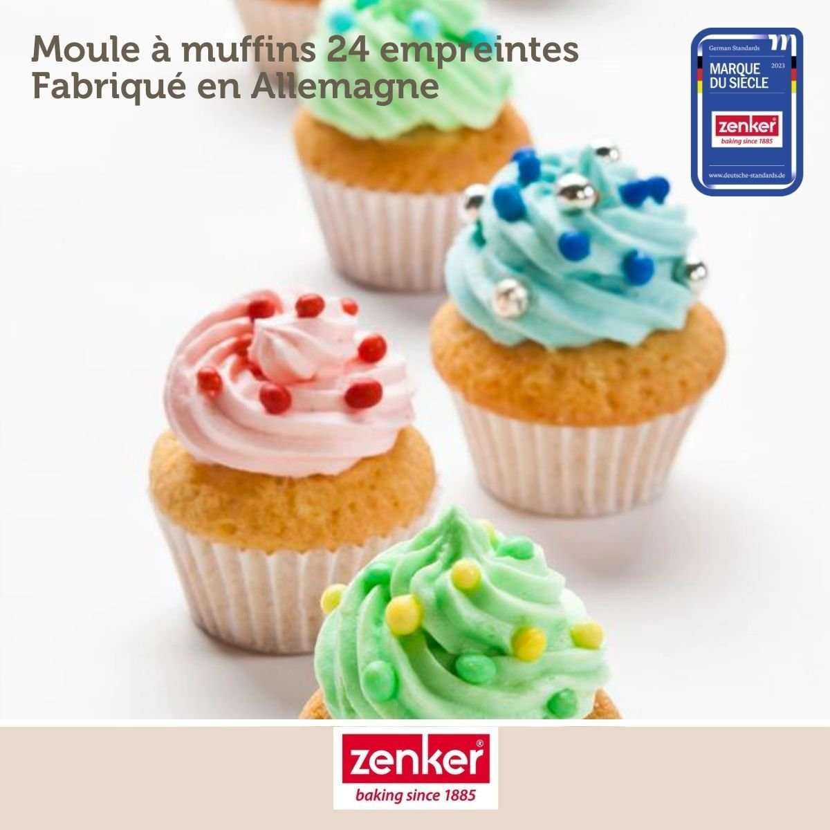 Set de 4 ustensiles de pâtisserie moule à gâteaux bol et spatule noir, ZENKER