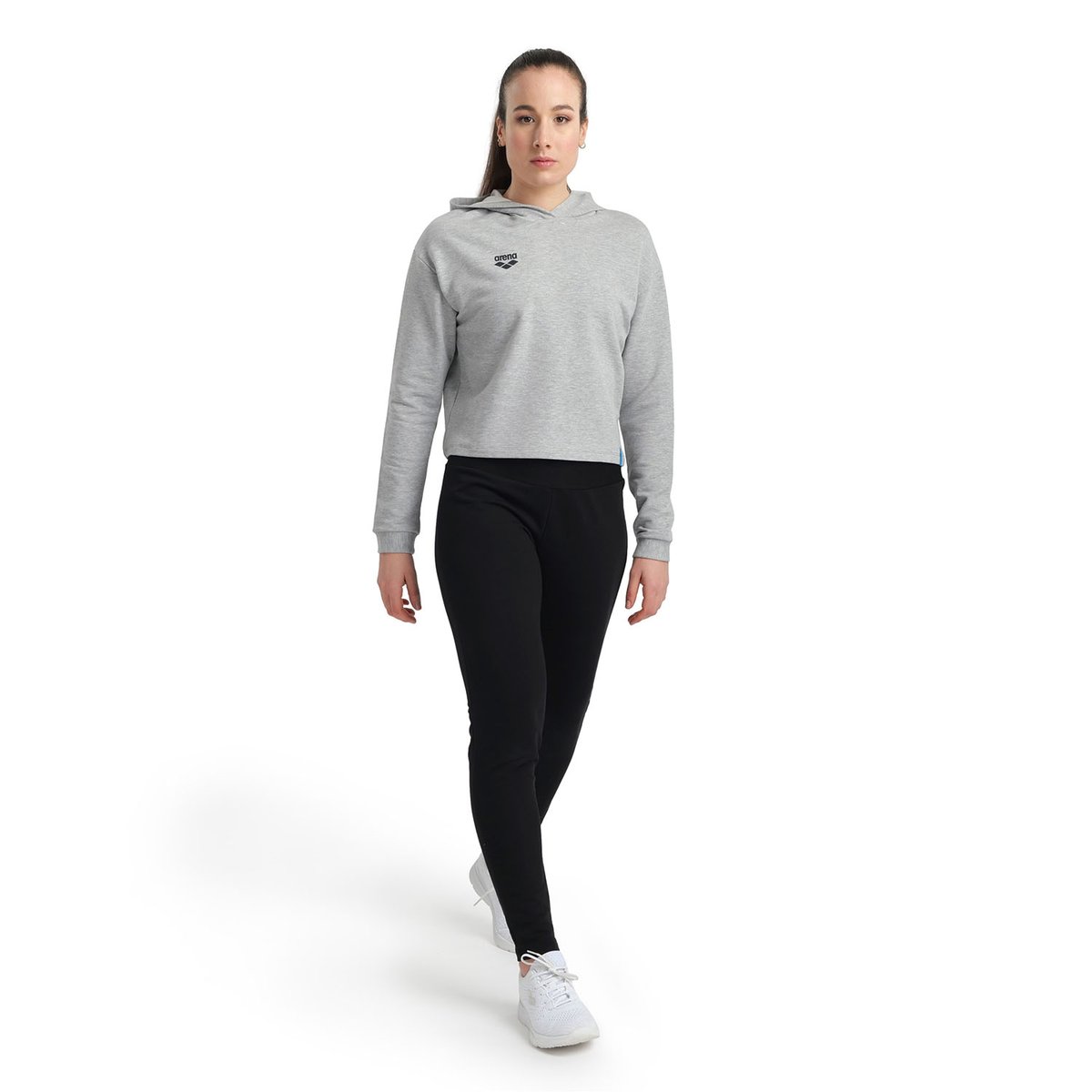 Sweat-shirt à capuche en polaire Fleece medium grey heather, ARENA