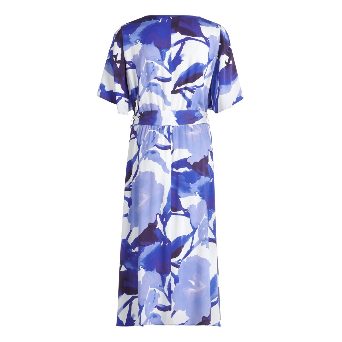Robe d'été à encolure ronde blanc/bleu, BETTY BARCLAY