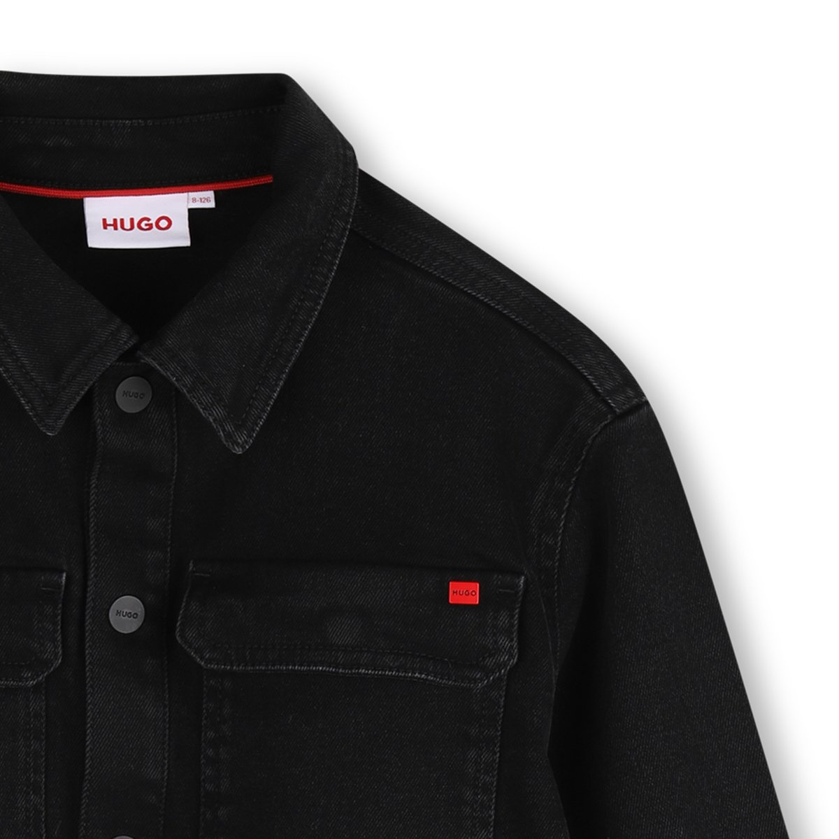 Sur-chemise denim black lave, HUGO KIDSWEAR
