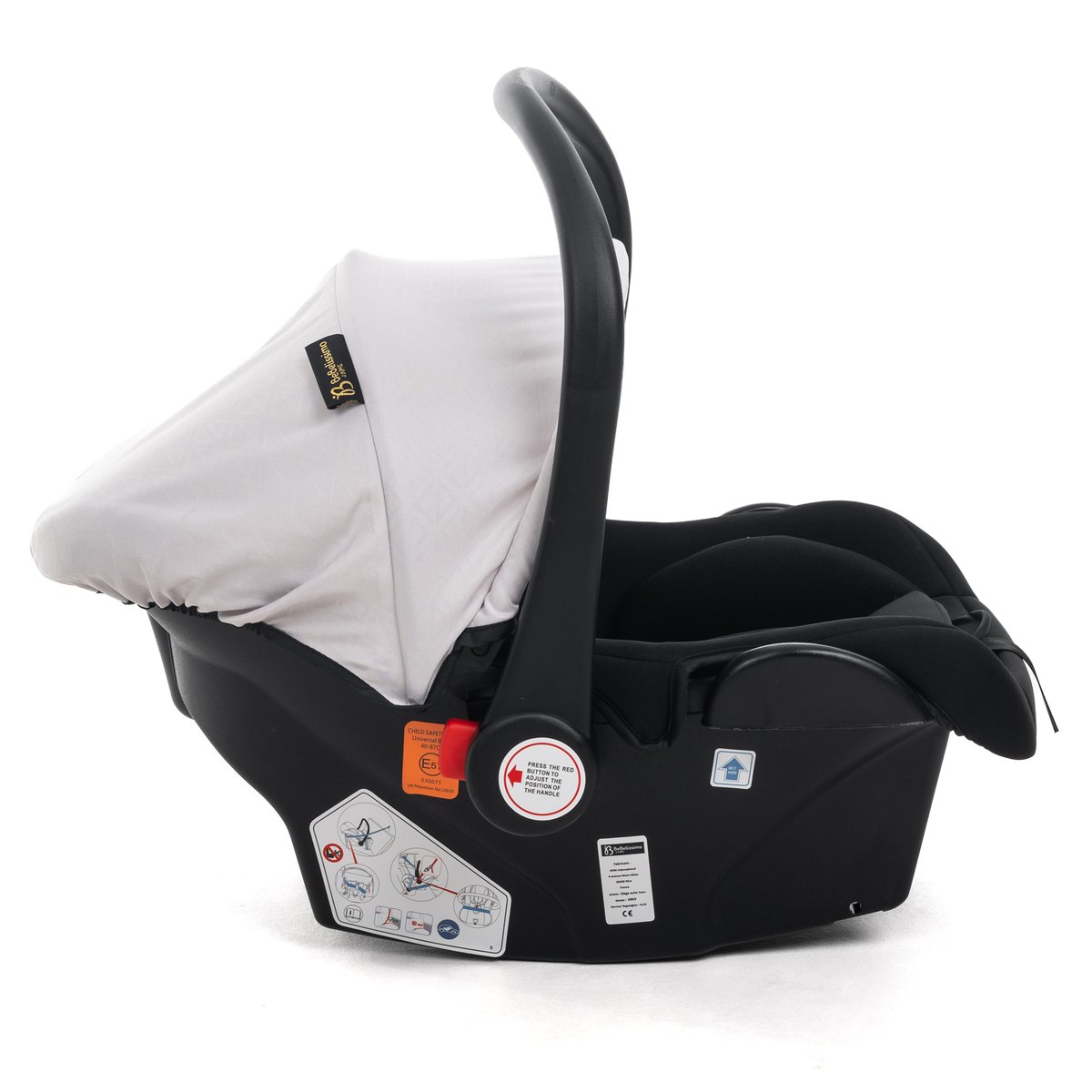 Poussette combinée trio 3 en 1 - siège auto 0+ CAVO – nacelle – dès la naissance – jusqu’à 22kg - beige couleur unique, BEBELISSIMO J'AIME