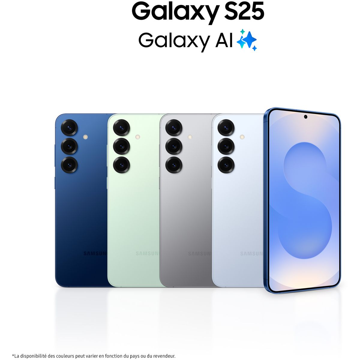Smartphone Galaxy S25 5G 128Go Gris couleur unique, SAMSUNG
