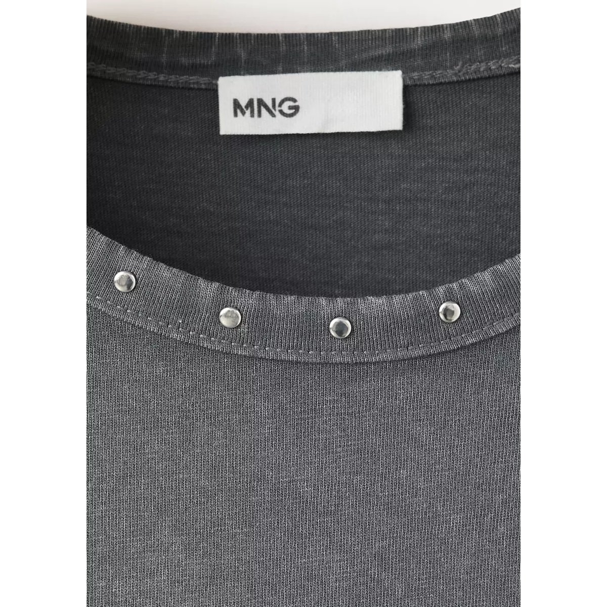 T-shirt à clous détail imprimé gris anthracite, MANGO KIDS