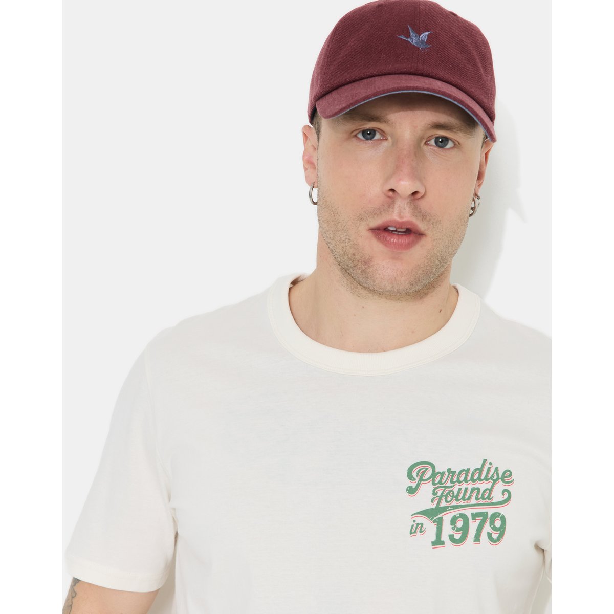 Casquette en coton DARWIN burgundy, CHEVIGNON