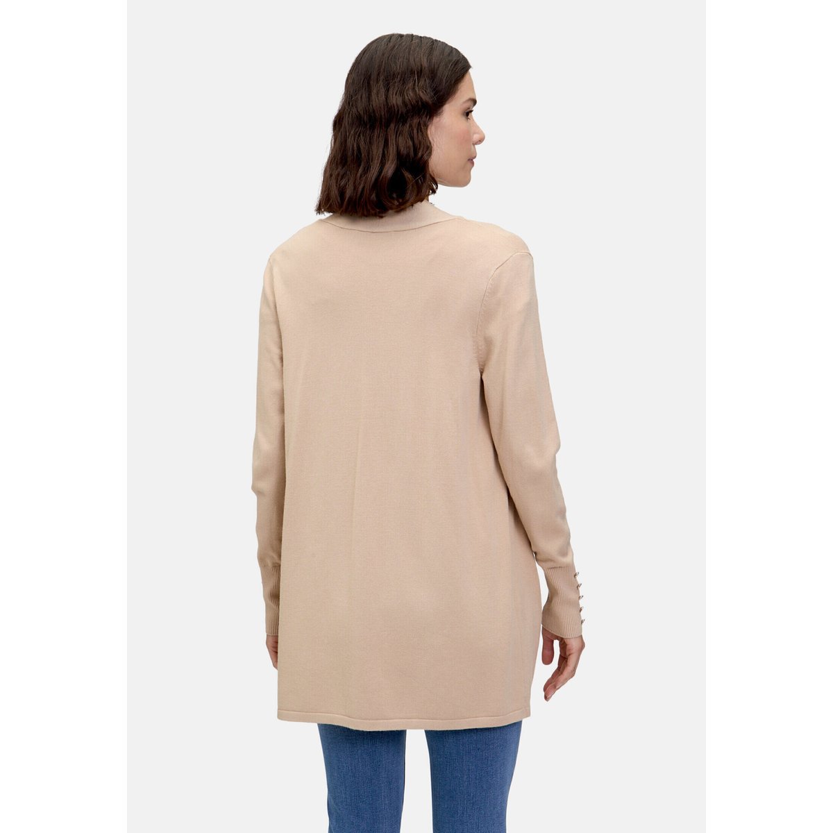 Cardigan en fine maille à poches beige, BETTY BARCLAY
