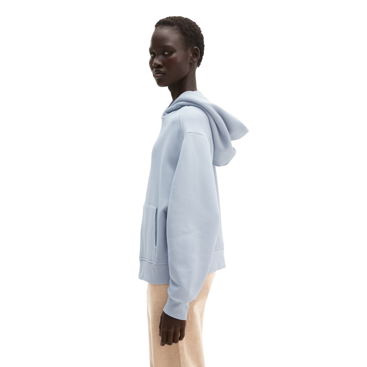 Sweat à capuche ample avec un intérieur douillet gris, MARC O'POLO