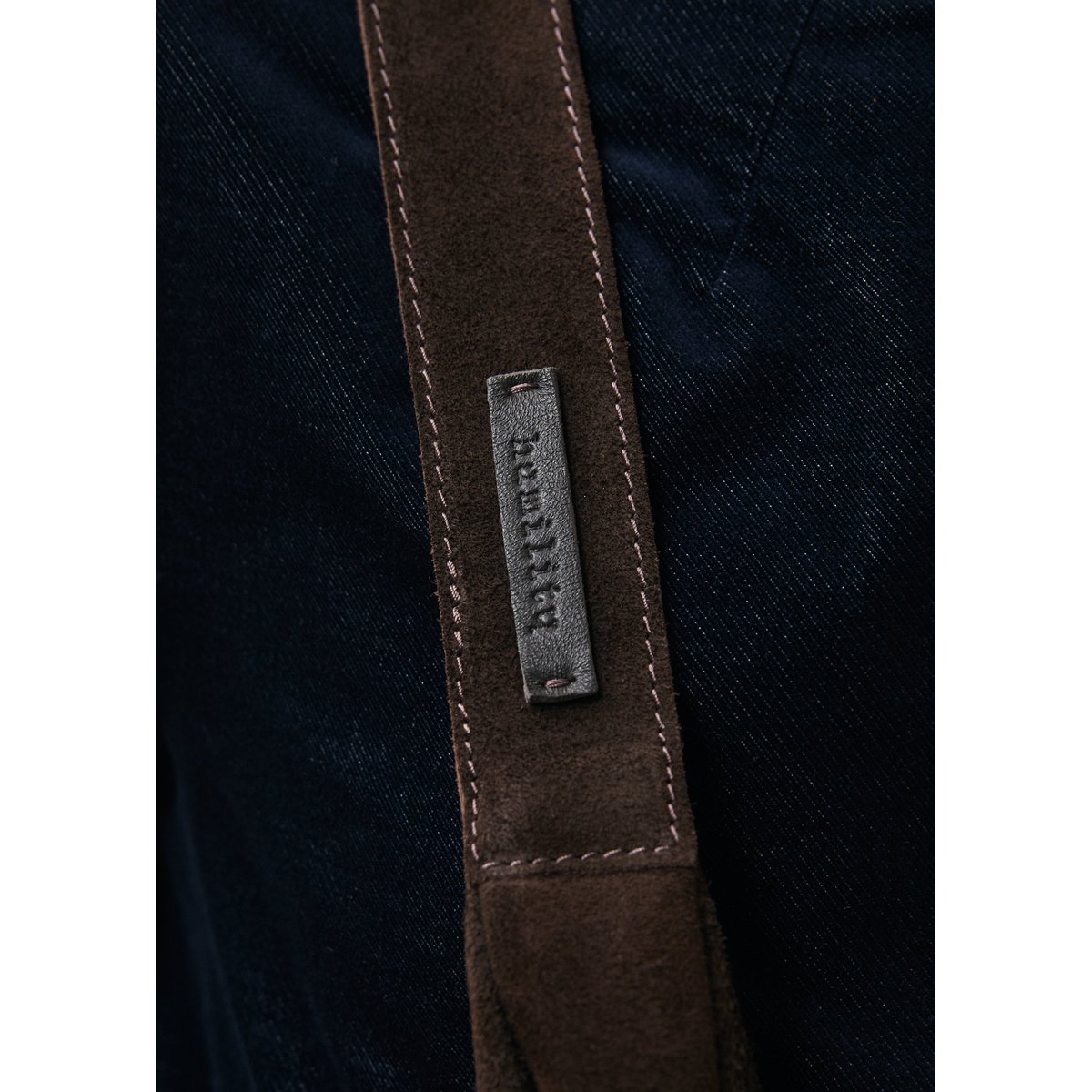 Sac hobo en daim chocolat, HUMILITY