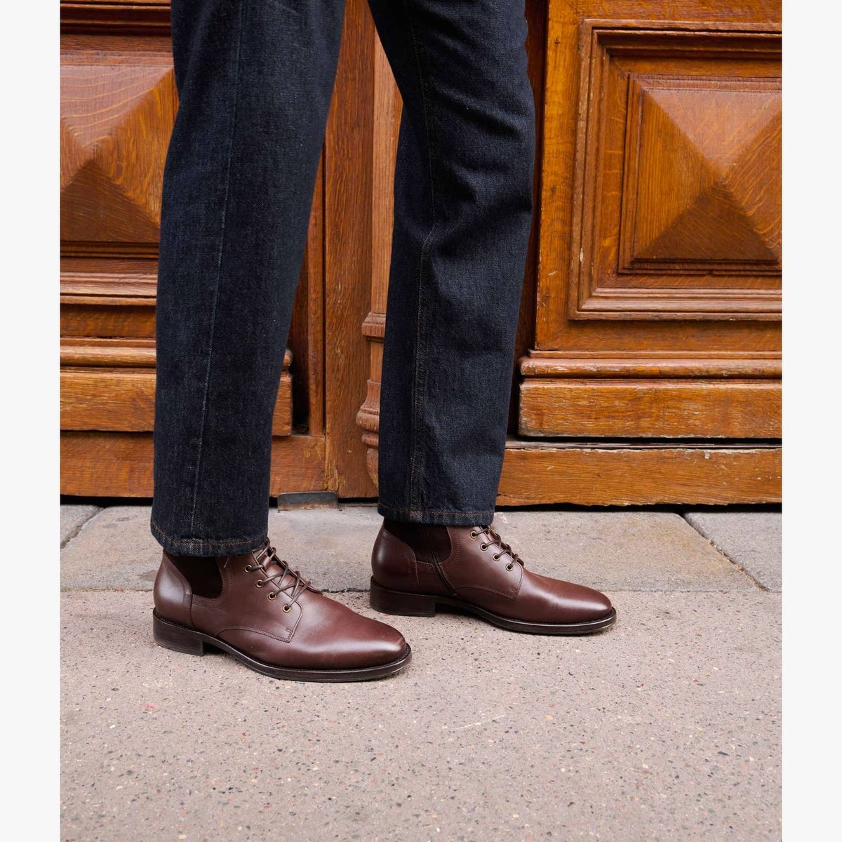 Boots en cuir PAOLO marron, BOCAGE