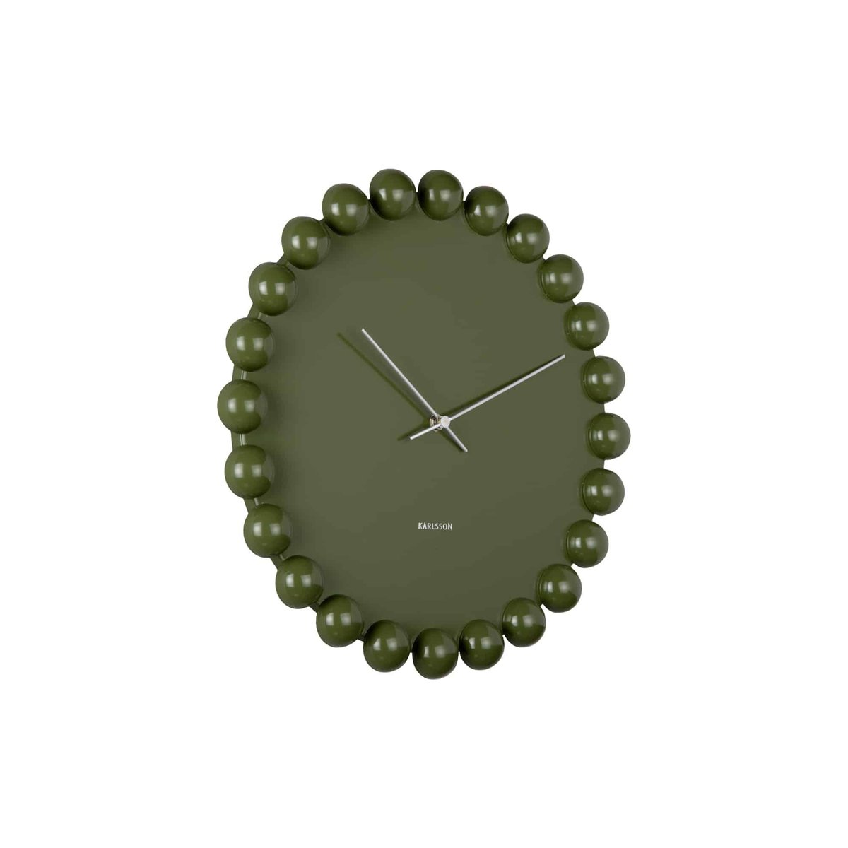 Horloge Murale Métal CADIZ DOTTY vert, KARLSSON